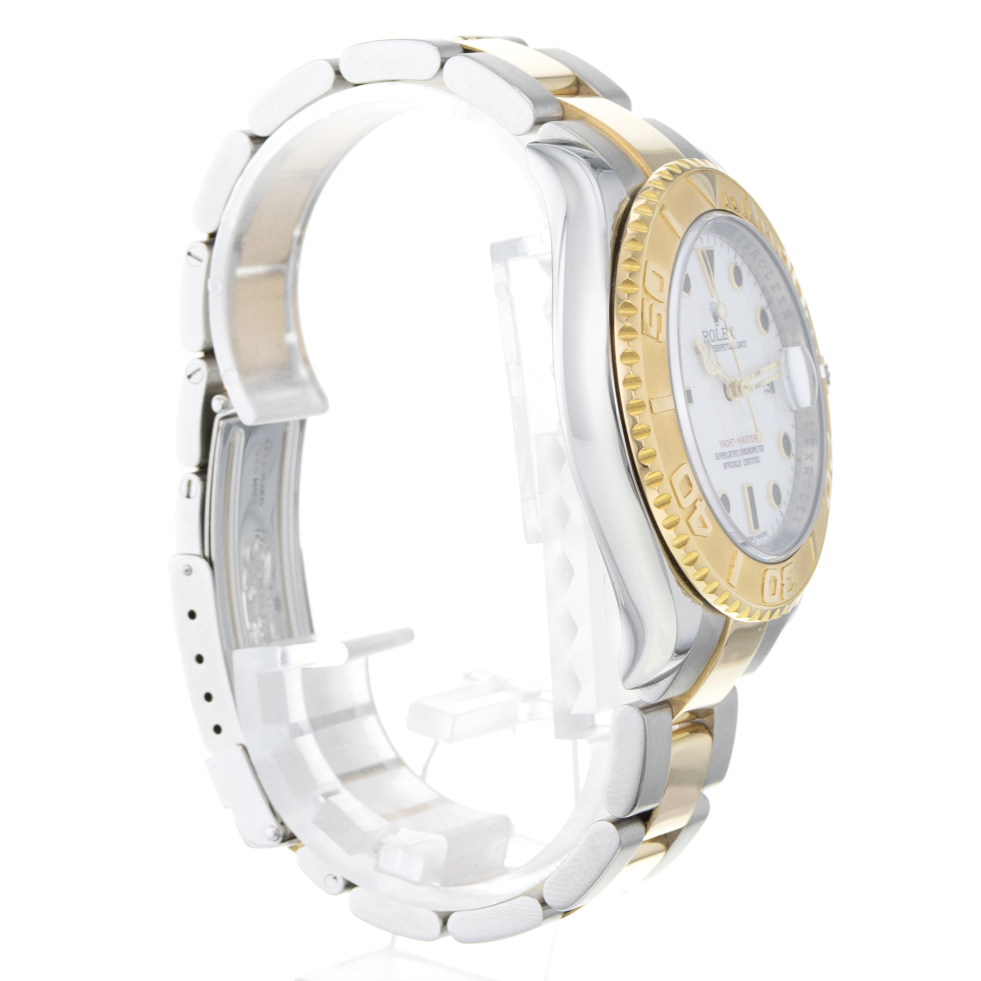 Rolex Yacht-Master 40 16623 White Dial Steel 18k Yellow Gold Mens Watch Z Serial thumbnail 6