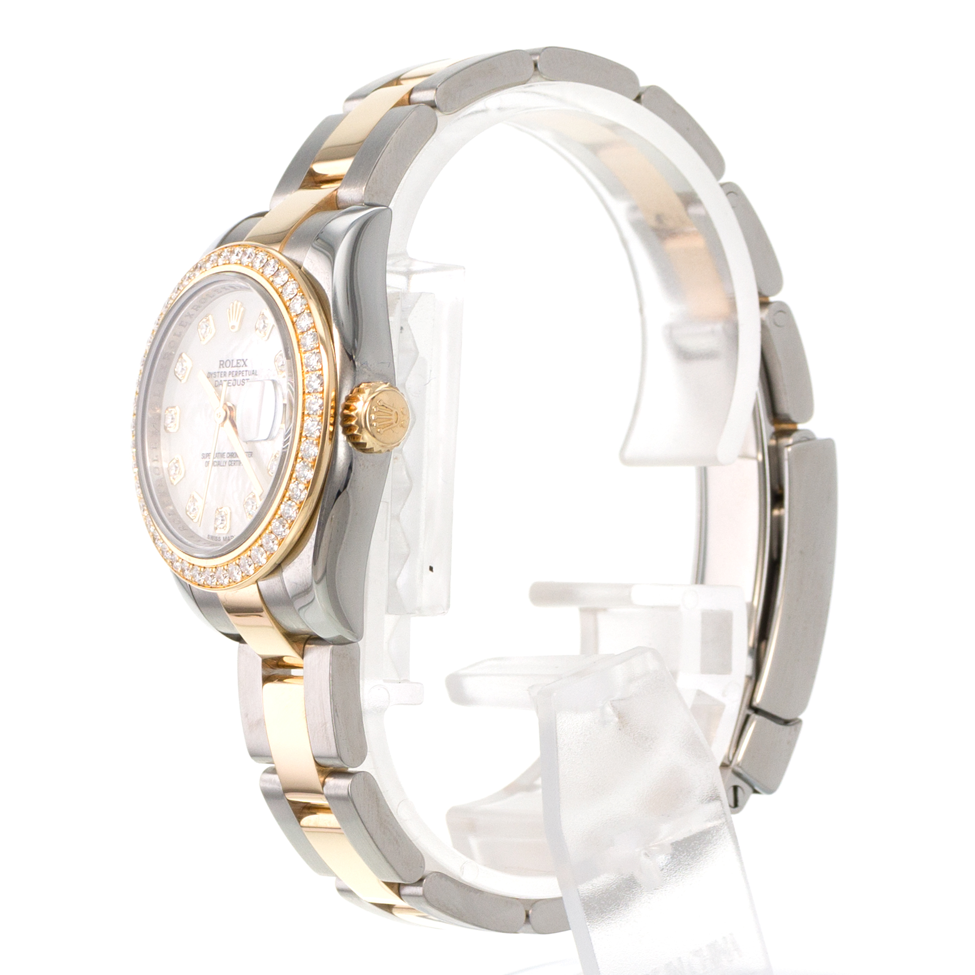 Rolex Datejust 26 179383 Mother of Pearl Diamond Yellow Gold Ladies Watch thumbnail 6