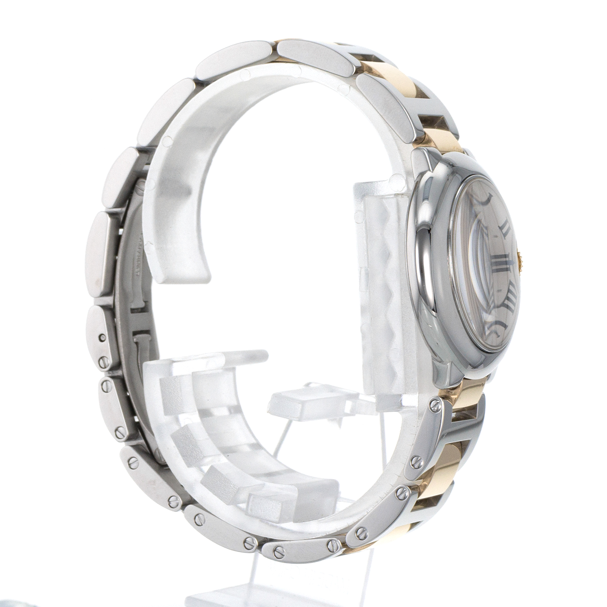 Cartier Ballon Bleu 28 W69007Z3 3009 Silver Roman Steel Gold Quartz Ladies Watch thumbnail 6