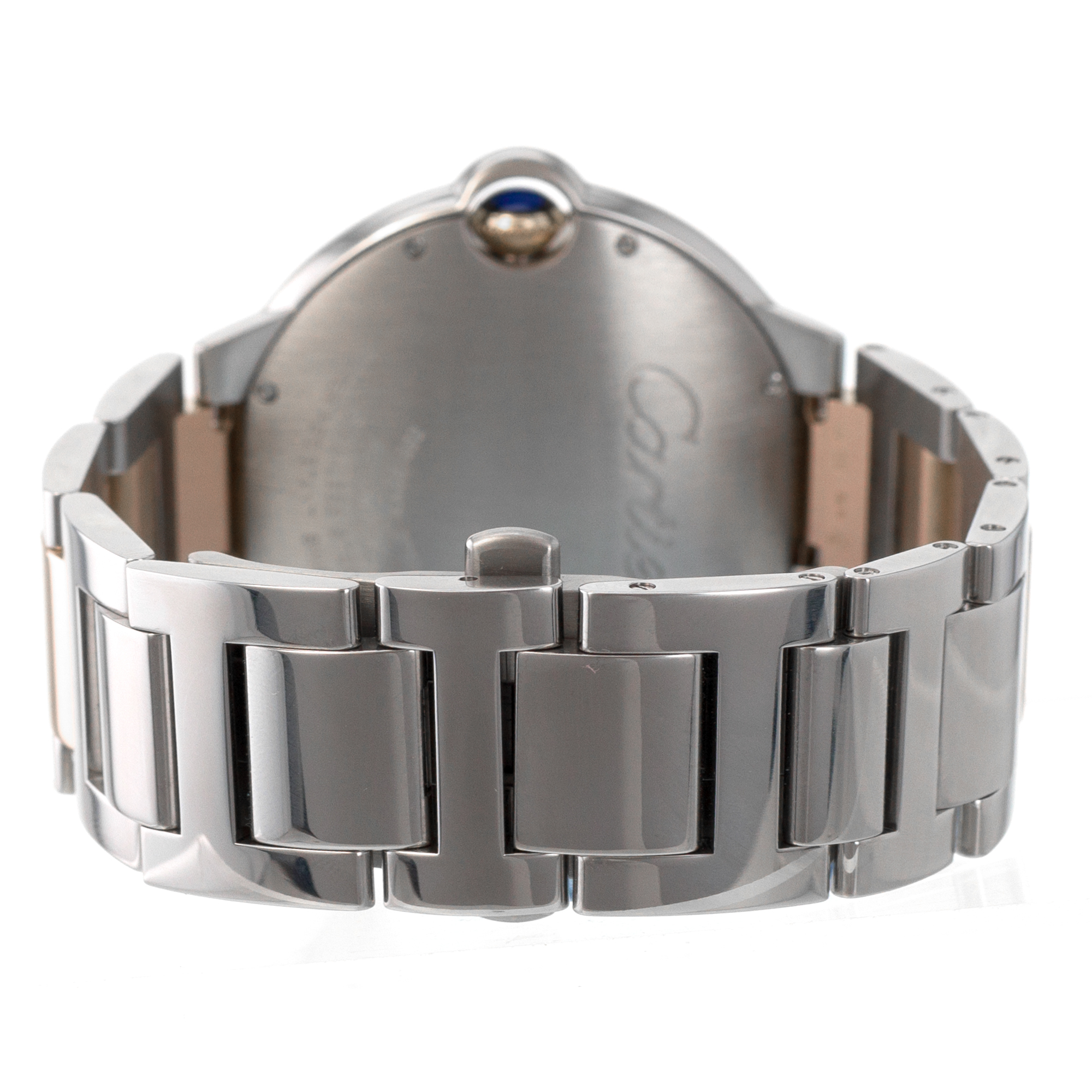 Cartier Ballon Bleu 42mm W6920095 3765 Roman 18k Rose Gold Steel Mens Watch thumbnail 9