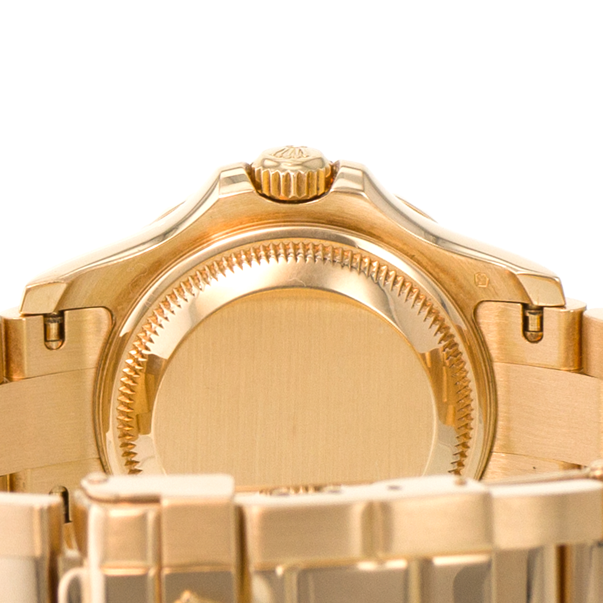 Rolex Yacht-Master 169628 29mm Mother of Pearl Ruby Yellow Gold Ladies Watch thumbnail 10