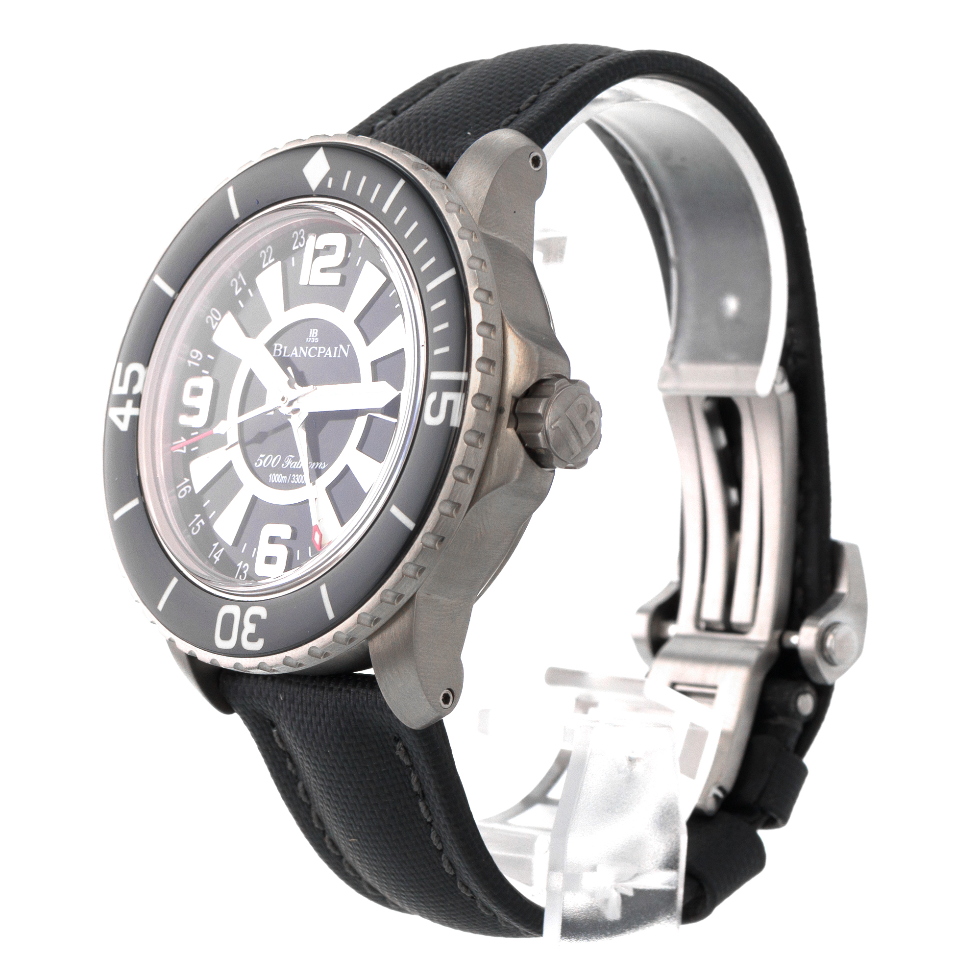 Blancpain 500 Fathoms 50021-12B30-52B 48mm GMT Black Dial Titanium Mens Watch thumbnail 4