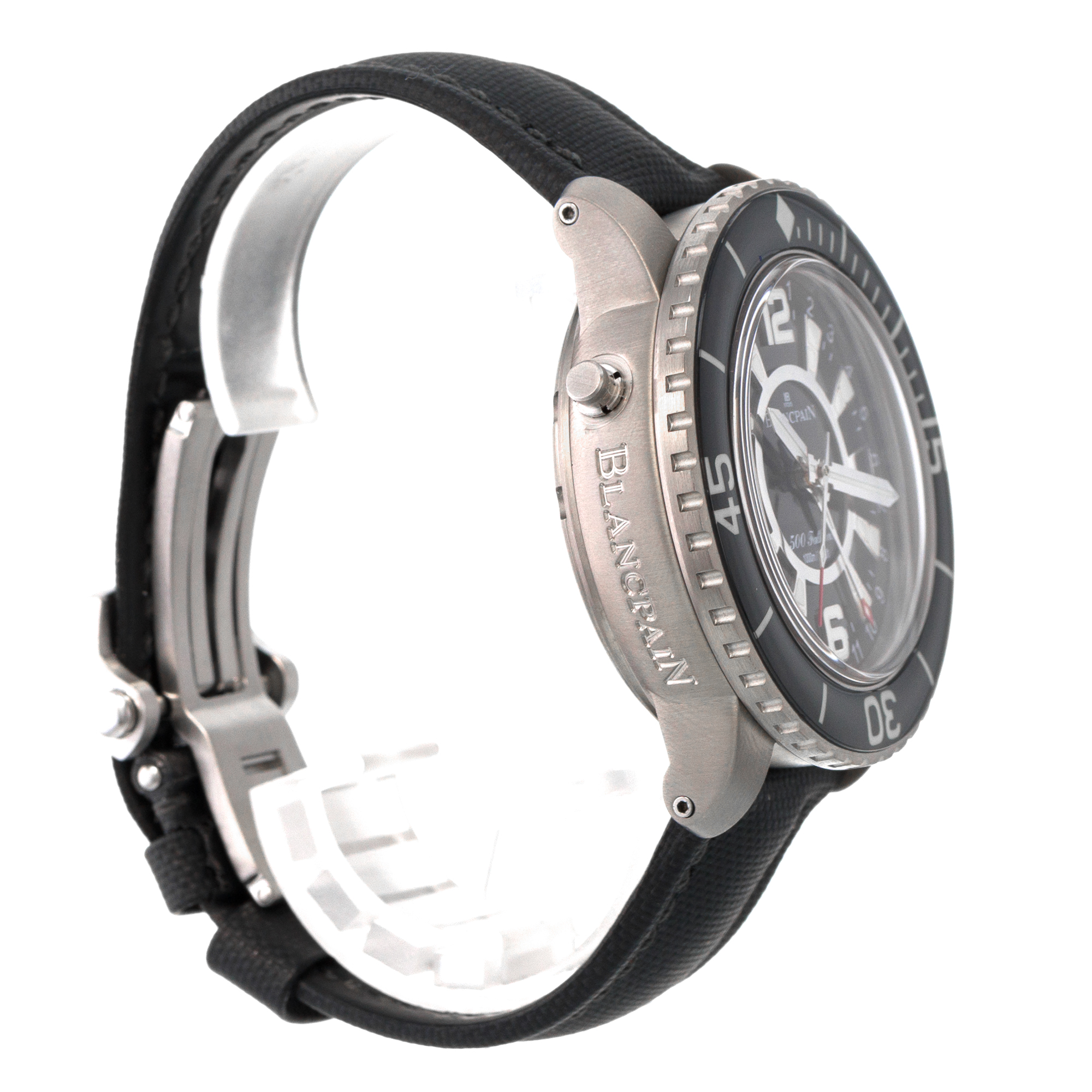 Blancpain 500 Fathoms 50021-12B30-52B 48mm GMT Black Dial Titanium Mens Watch thumbnail 6