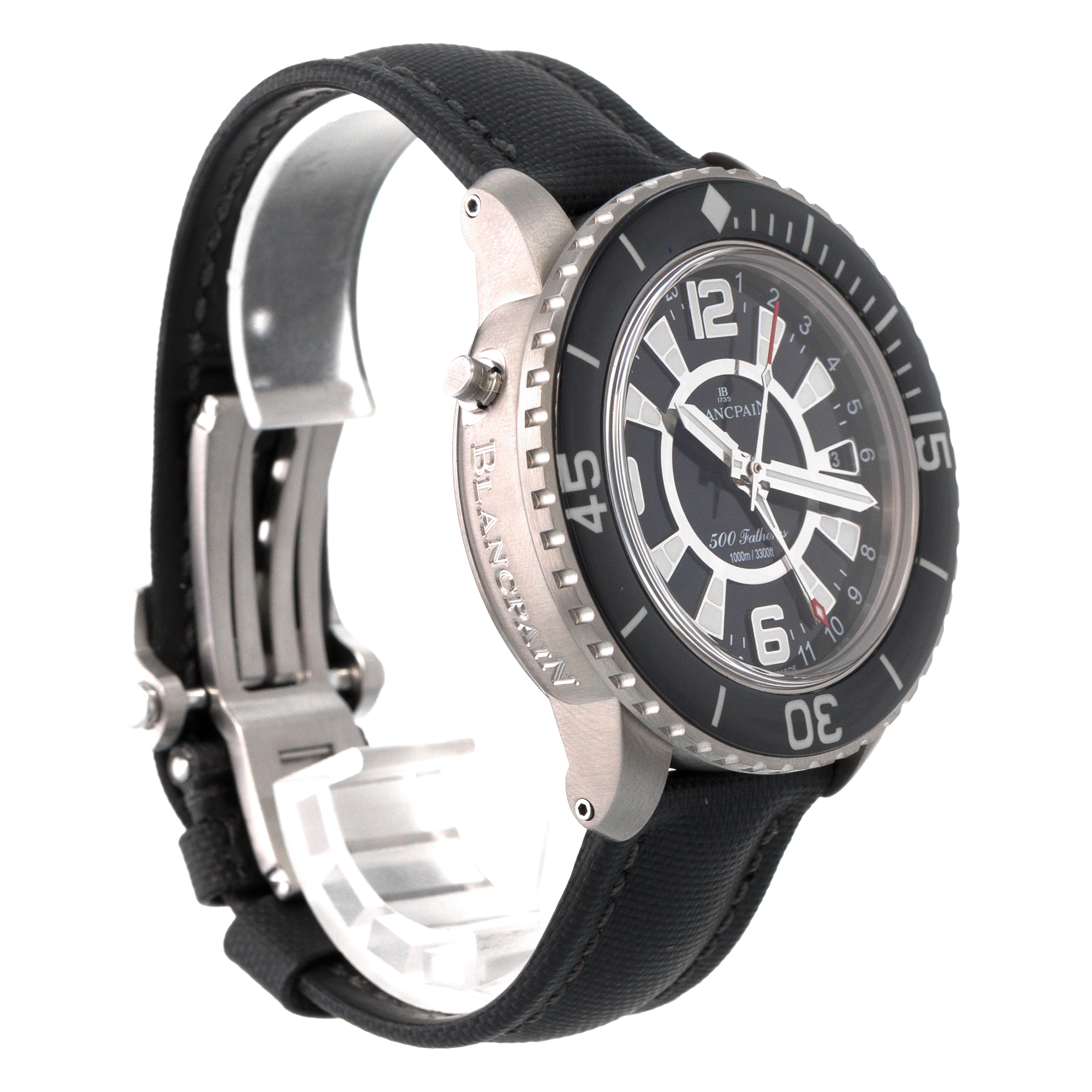 Blancpain 500 Fathoms 50021-12B30-52B 48mm GMT Black Dial Titanium Mens Watch thumbnail 7