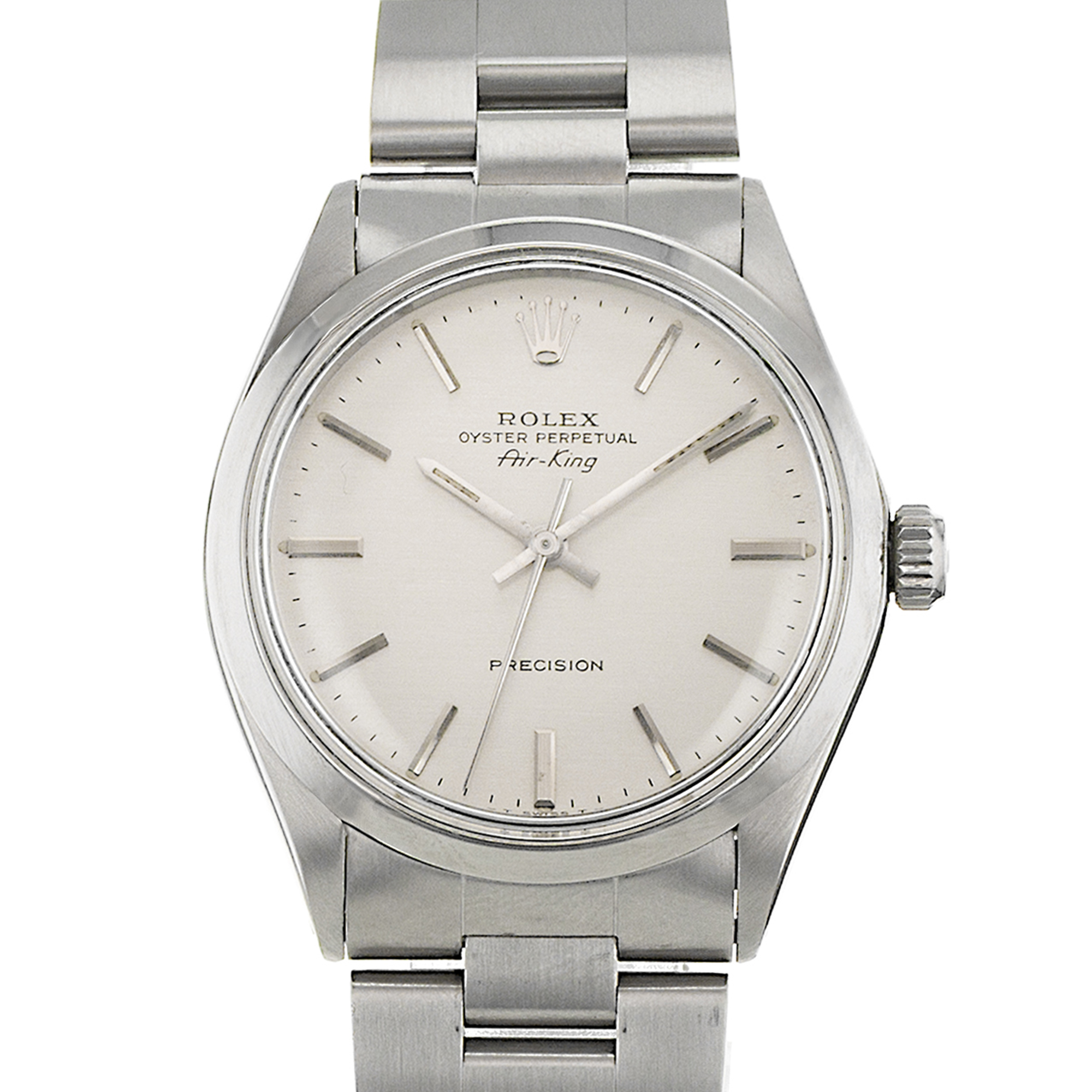Rolex Air King 5500 34mm Vintage Precision Steel Automatic Mens Watch 1970 thumbnail 1