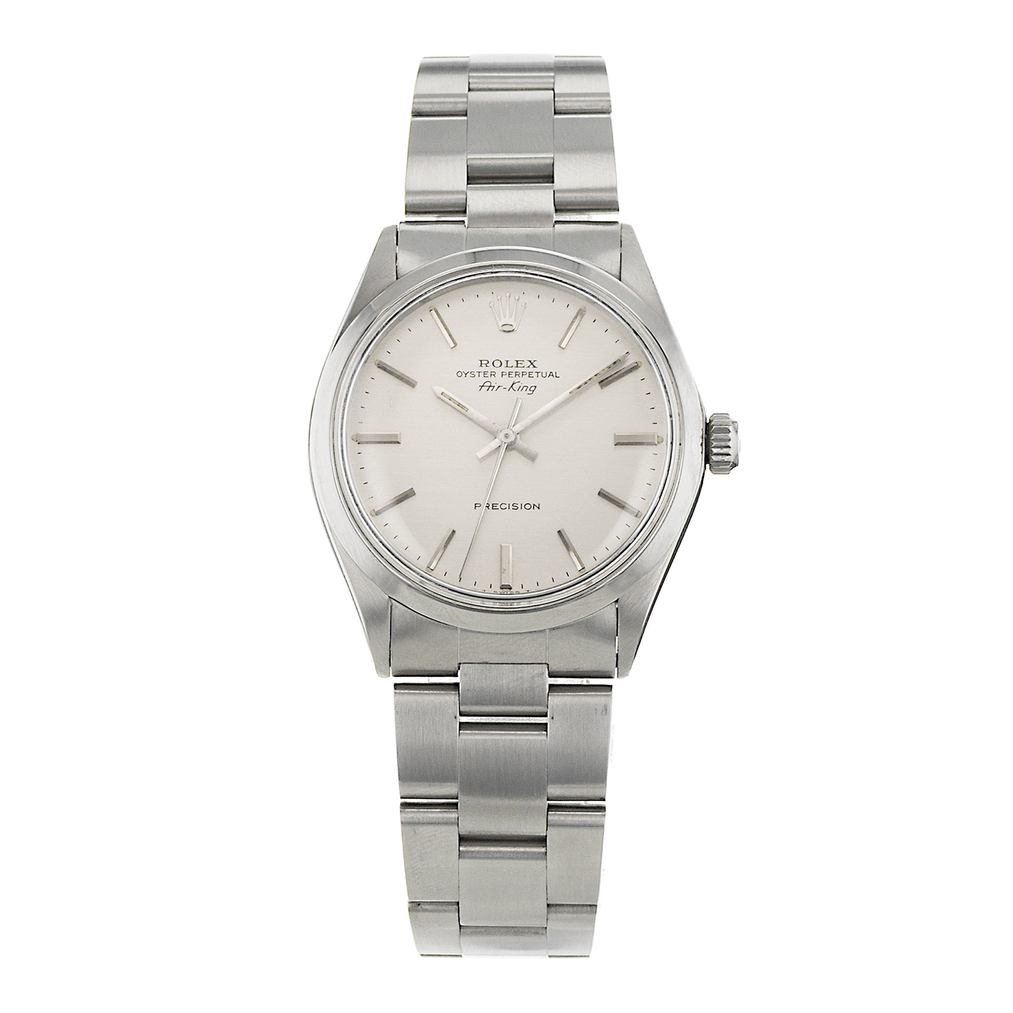 Rolex Air King 5500 34mm Vintage Precision Steel Automatic Mens Watch 1970 thumbnail 2