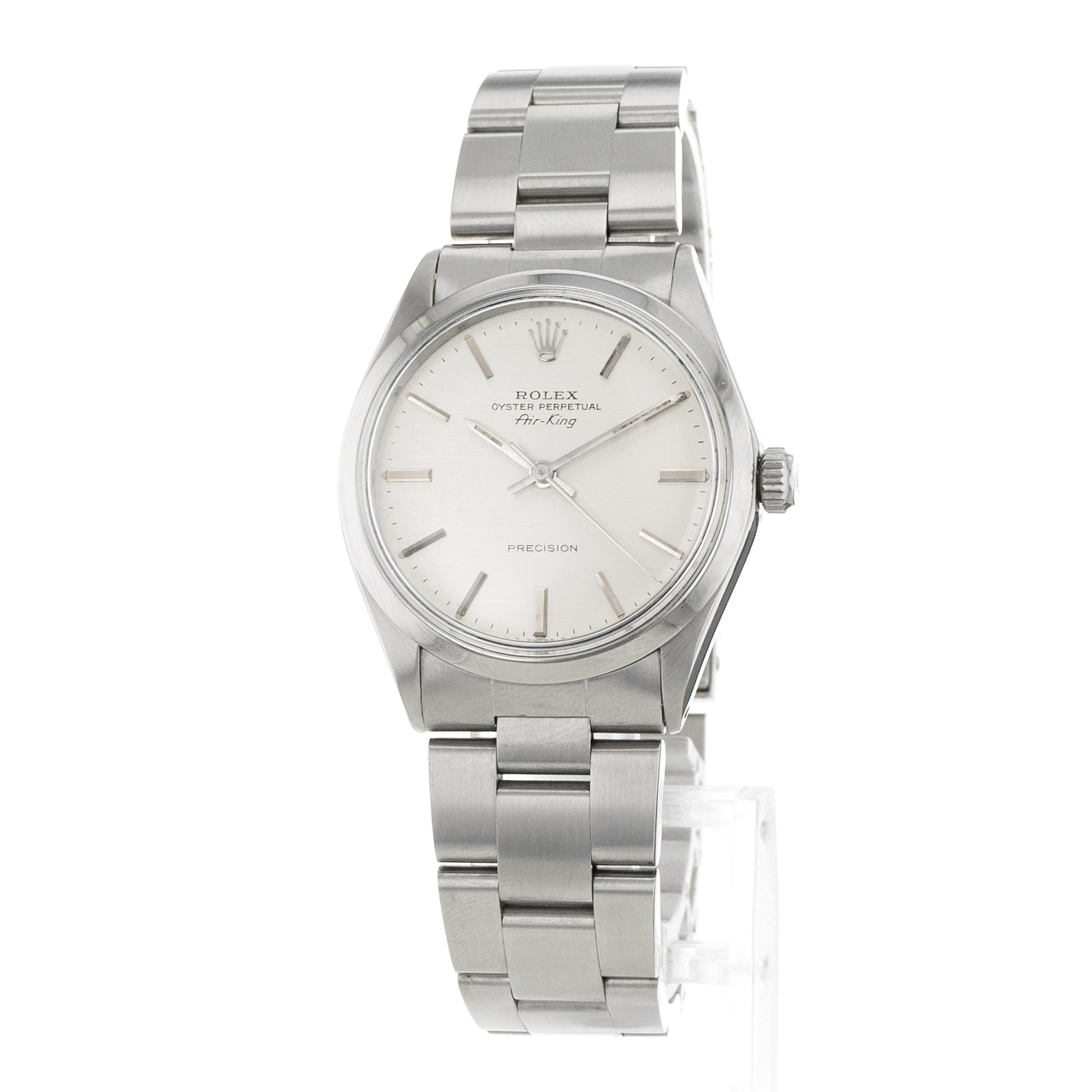 Rolex Air King 5500 34mm Vintage Precision Steel Automatic Mens Watch 1970 thumbnail 4