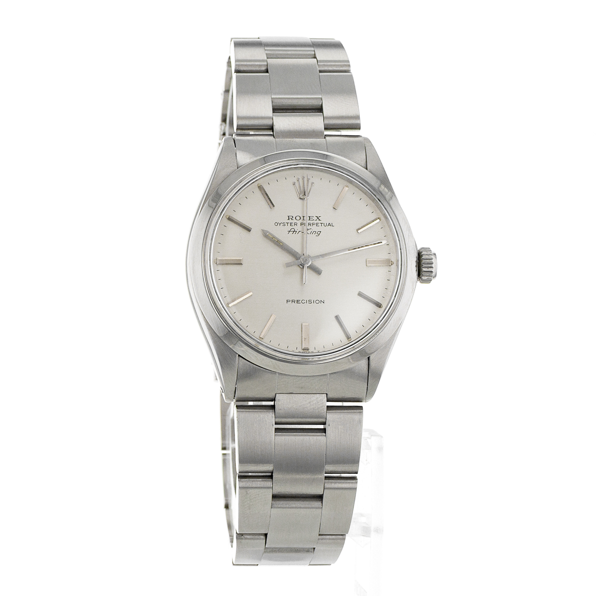 Rolex Air King 5500 34mm Vintage Precision Steel Automatic Mens Watch 1970 thumbnail 9