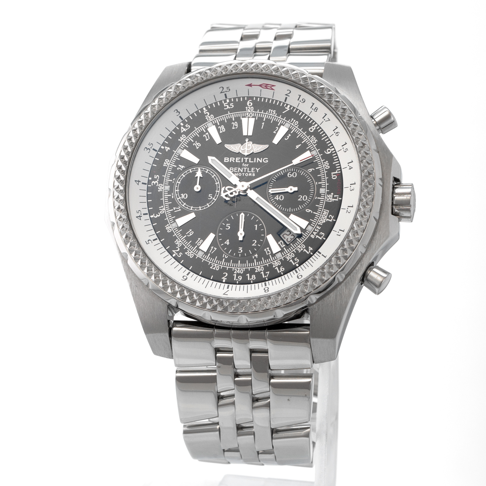 Breitling Bantley Motors A25363 48mm Chronograph Black Automatic Mens Watch thumbnail 3