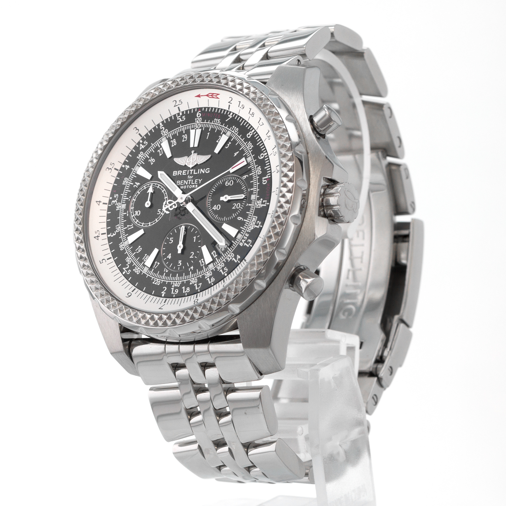 Breitling Bantley Motors A25363 48mm Chronograph Black Automatic Mens Watch thumbnail 4