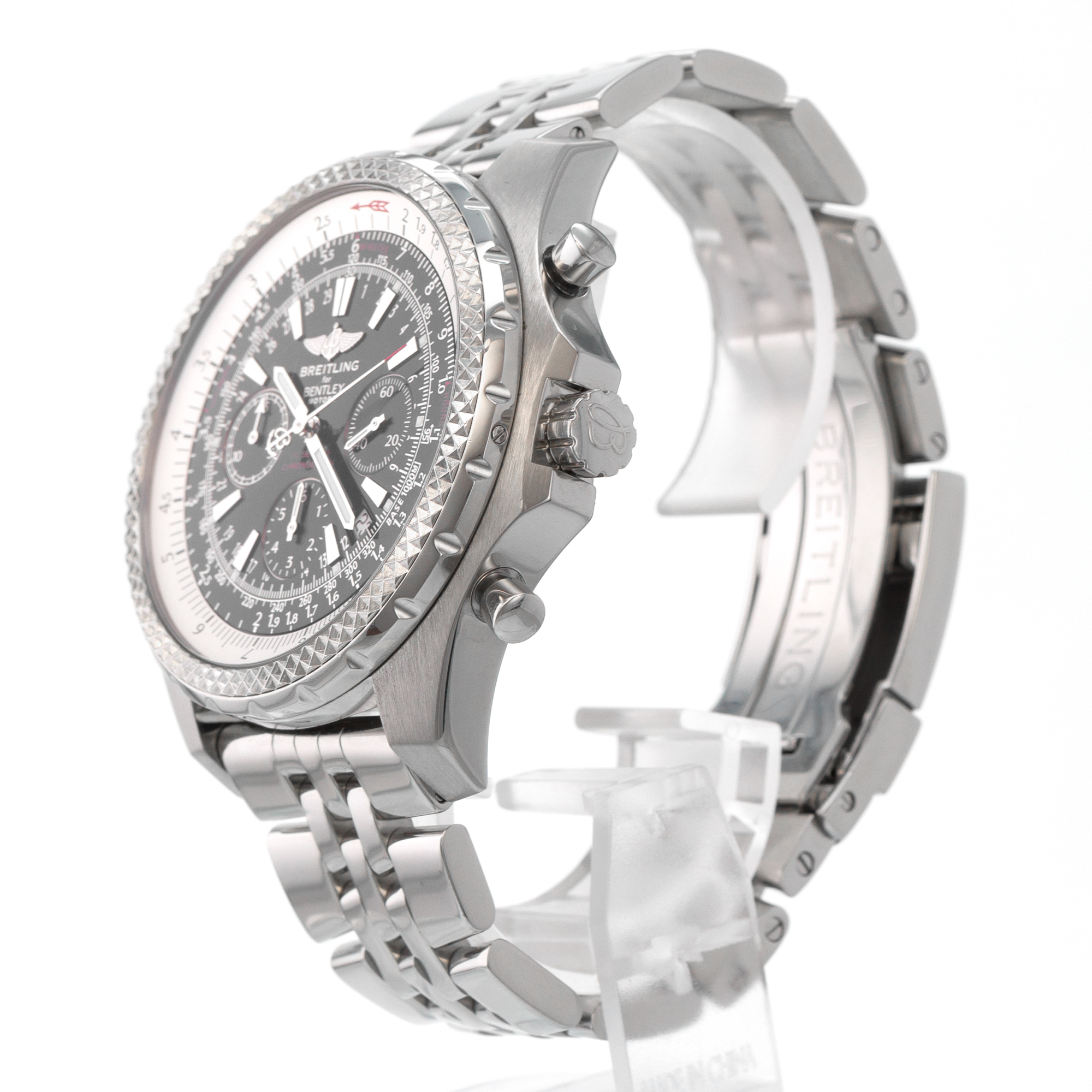 Breitling Bantley Motors A25363 48mm Chronograph Black Automatic Mens Watch thumbnail 5