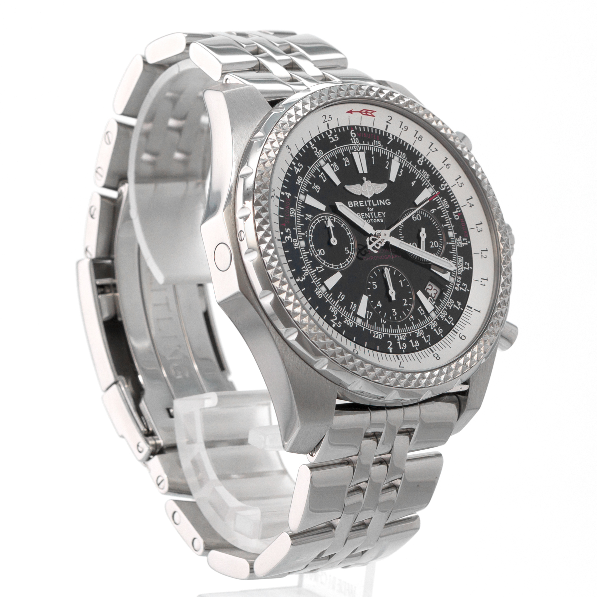 Breitling Bantley Motors A25363 48mm Chronograph Black Automatic Mens Watch thumbnail 7
