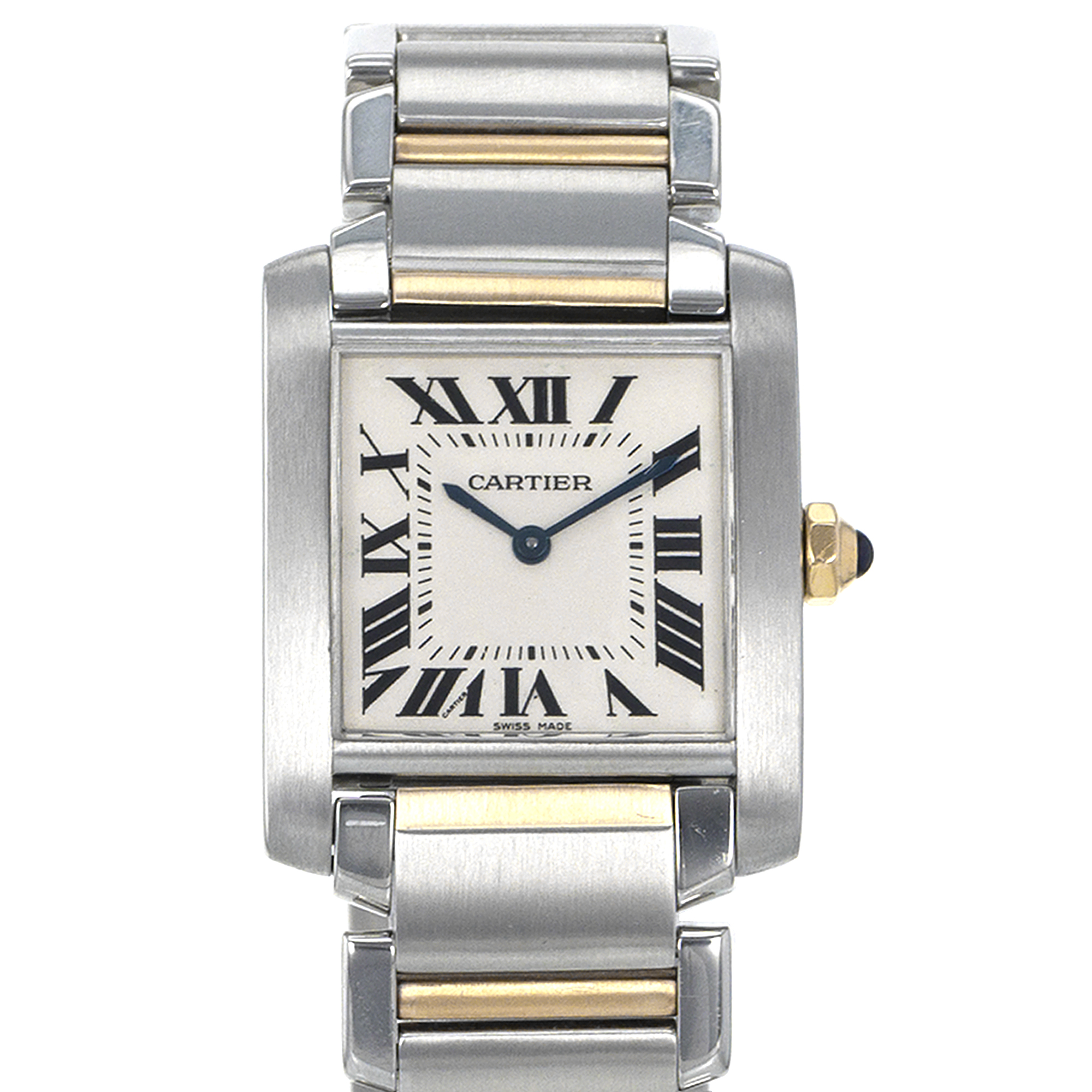 Cartier Tank Francaise W51006Q4 2301 25mm Medium Roman Yellow Gold Ladies Watch thumbnail 1