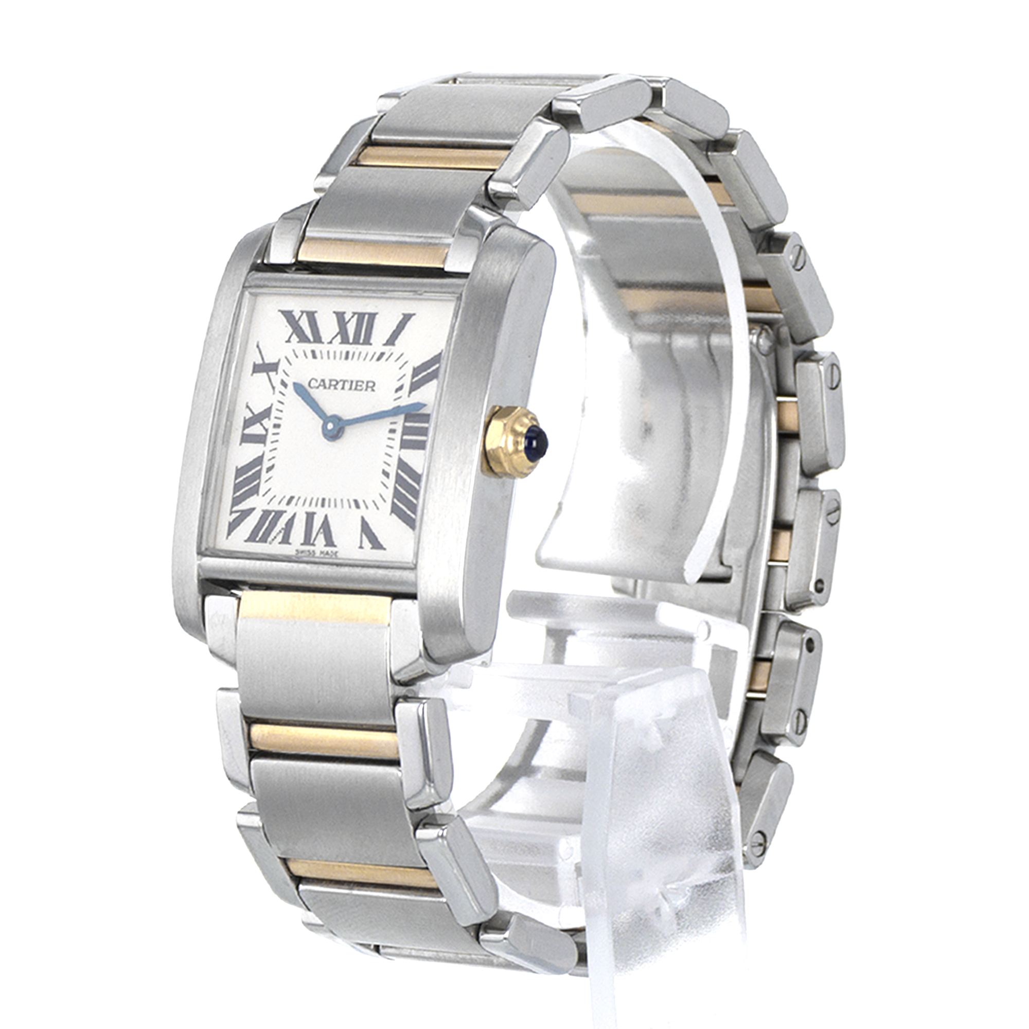 Cartier Tank Francaise W51006Q4 2301 25mm Medium Roman Yellow Gold Ladies Watch thumbnail 4
