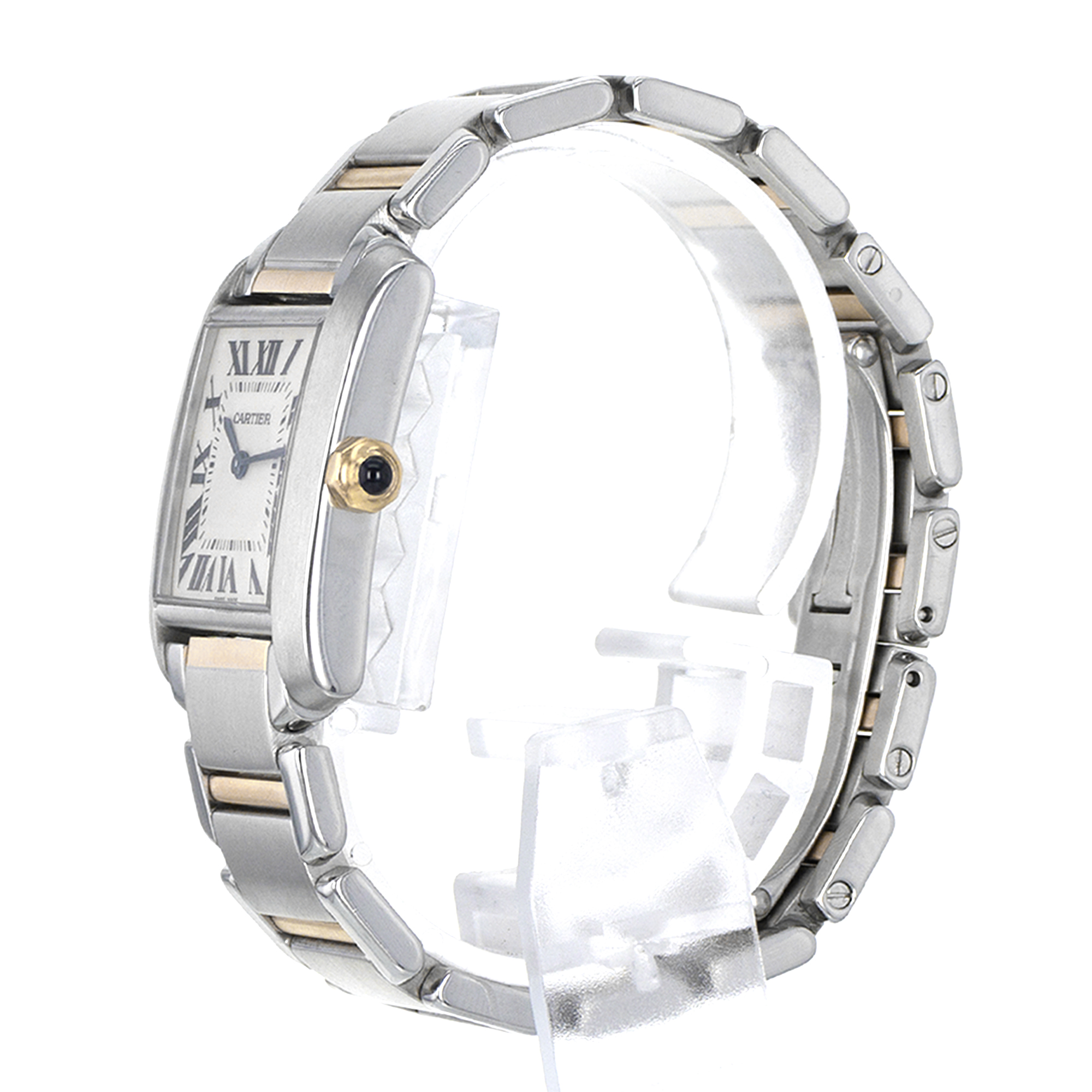 Cartier Tank Francaise W51006Q4 2301 25mm Medium Roman Yellow Gold Ladies Watch thumbnail 5