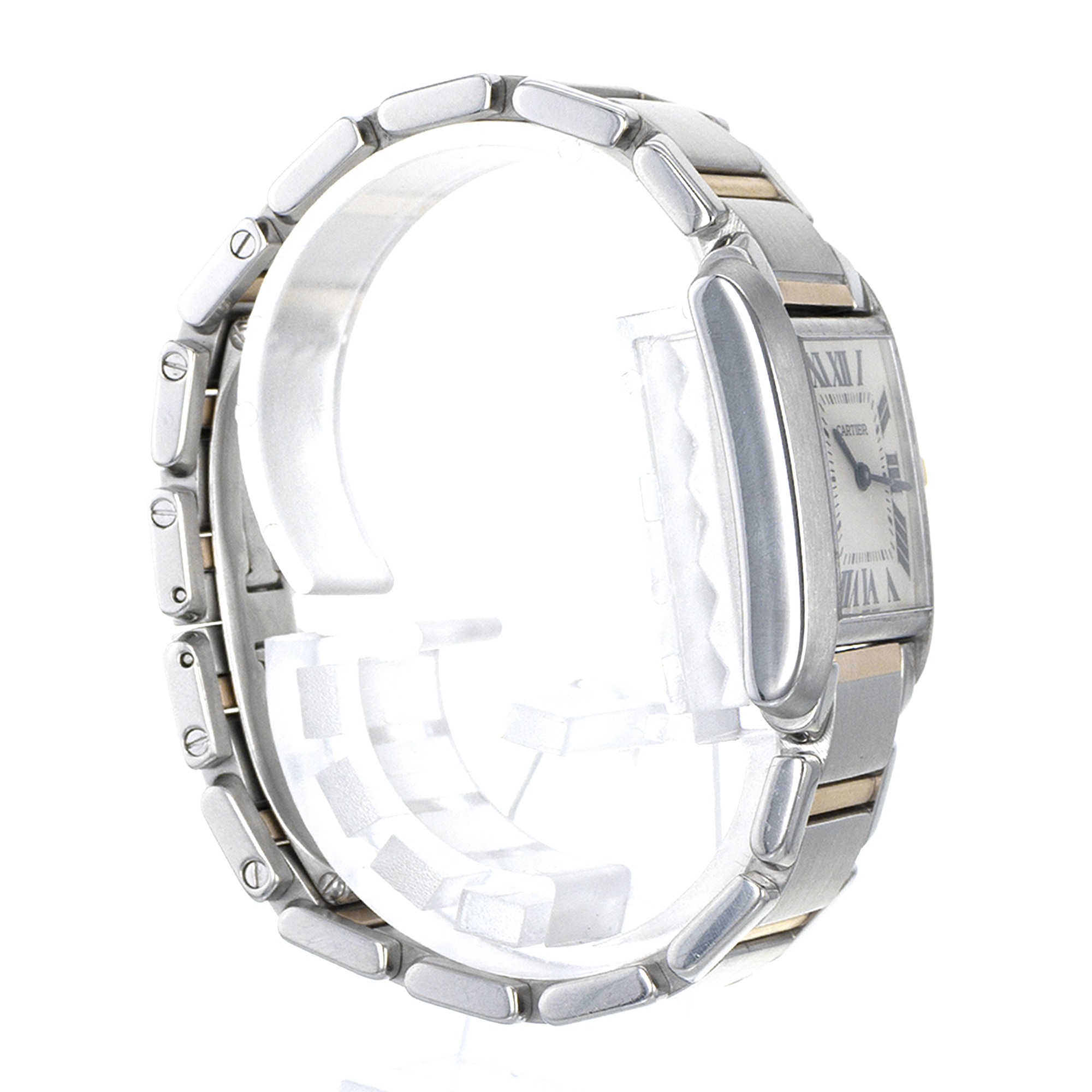 Cartier Tank Francaise W51006Q4 2301 25mm Medium Roman Yellow Gold Ladies Watch thumbnail 6