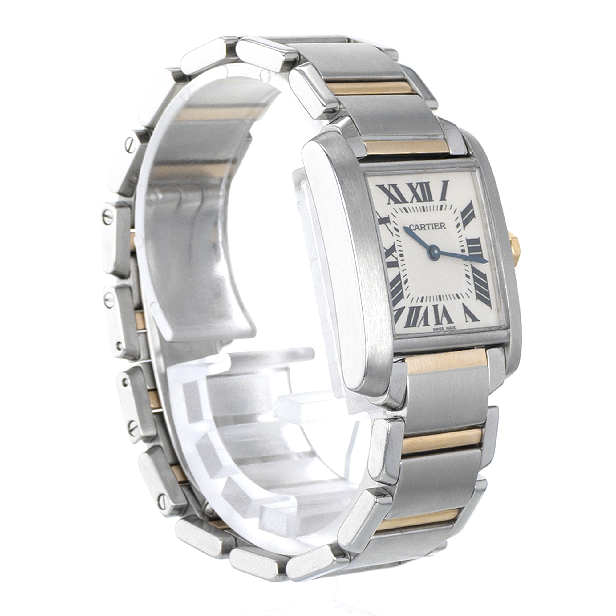 Cartier Tank Francaise W51006Q4 2301 25mm Medium Roman Yellow Gold Ladies Watch thumbnail 7