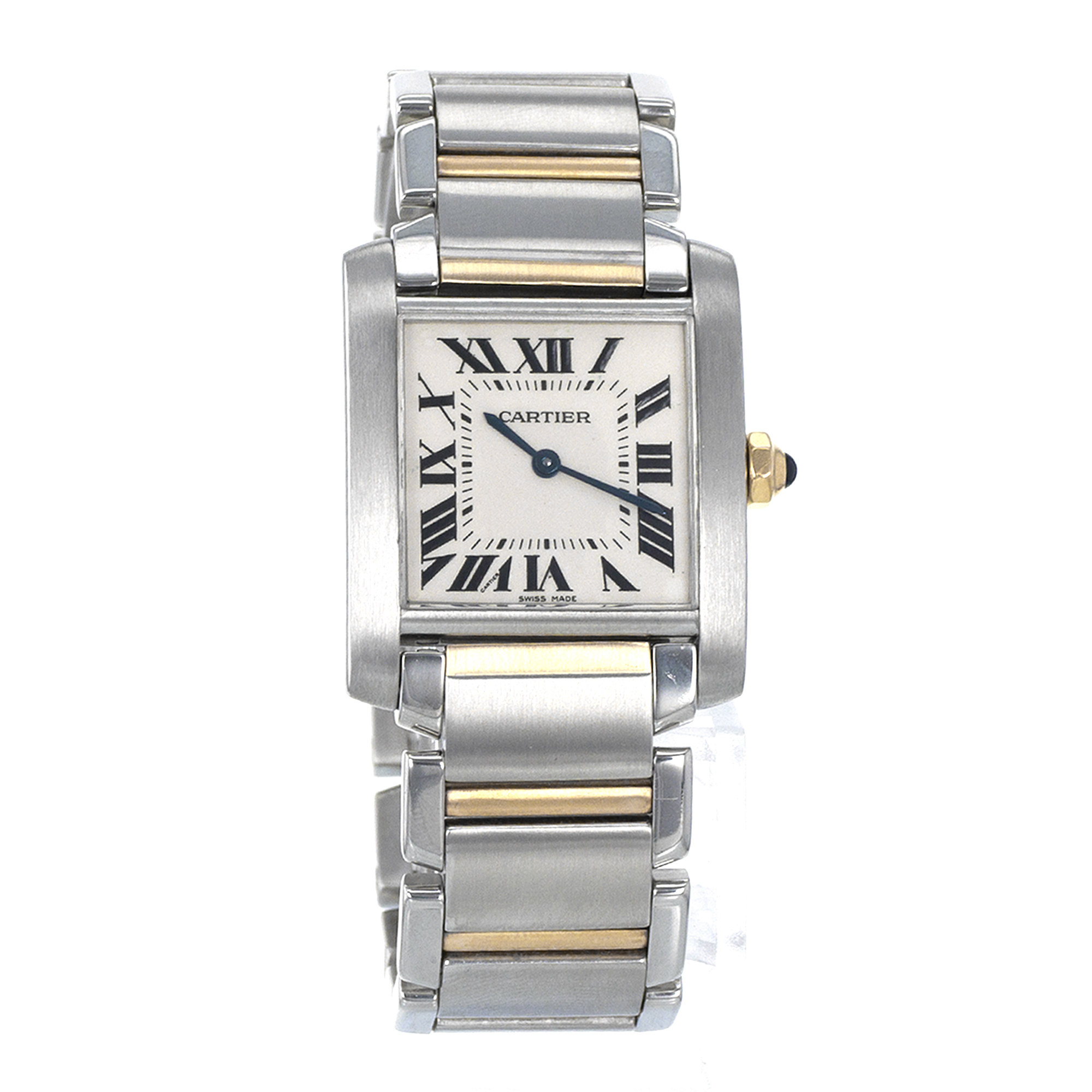Cartier Tank Francaise W51006Q4 2301 25mm Medium Roman Yellow Gold Ladies Watch thumbnail 8