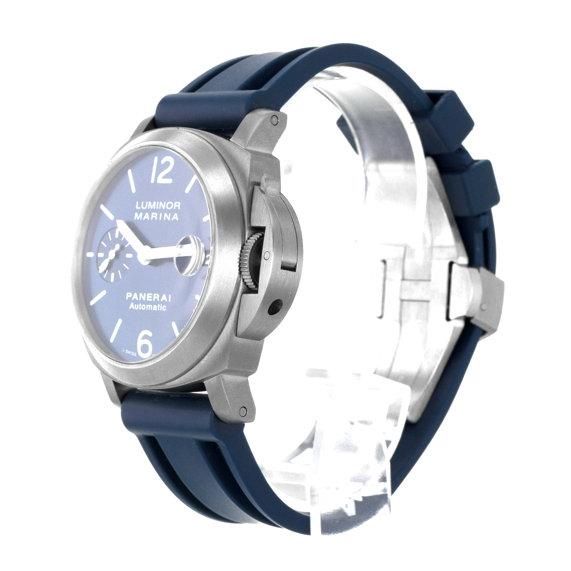Panerai Luminor Marina PAM00282 40mm Blue Titanium Limited Automatic Mens Watch thumbnail 5