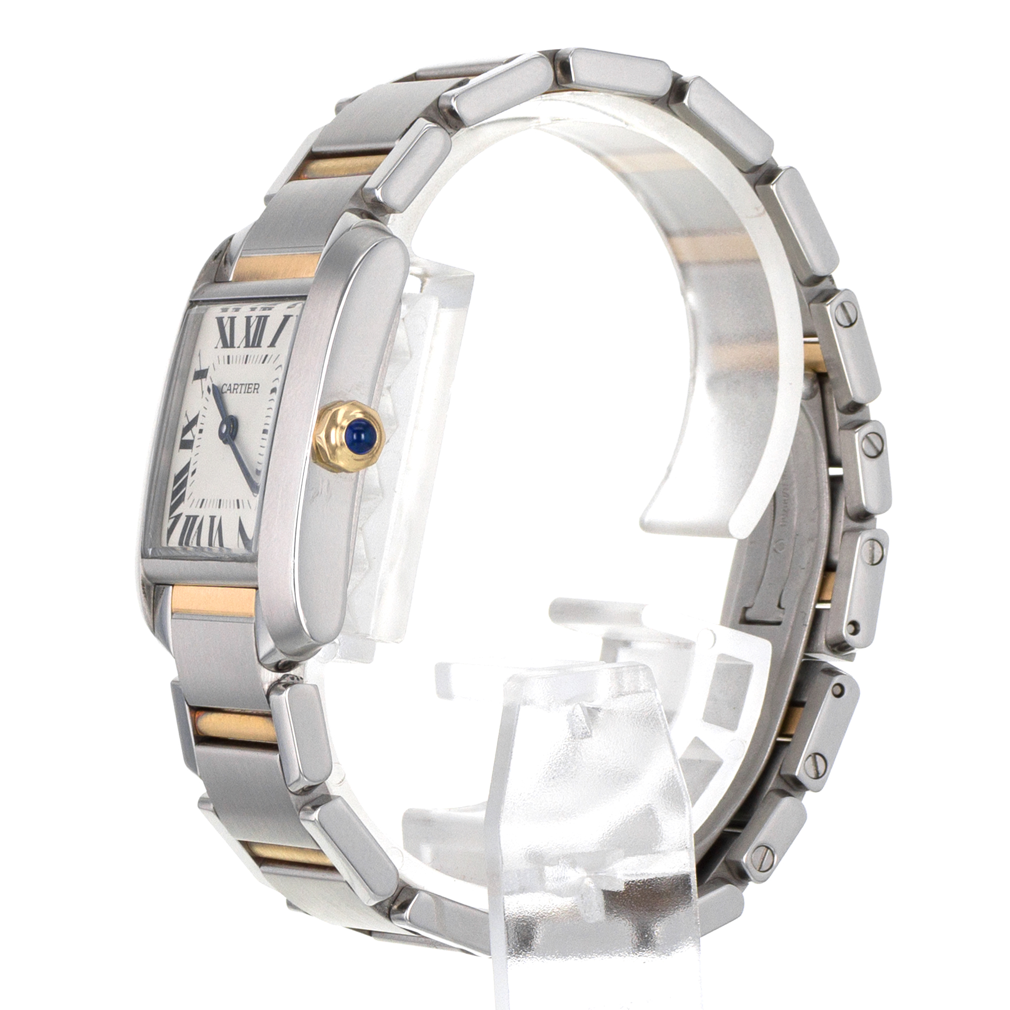 Cartier Tank Francaise W51012Q4 2465 25mm Medium Steel Yellow Gold Ladies Watch thumbnail 5