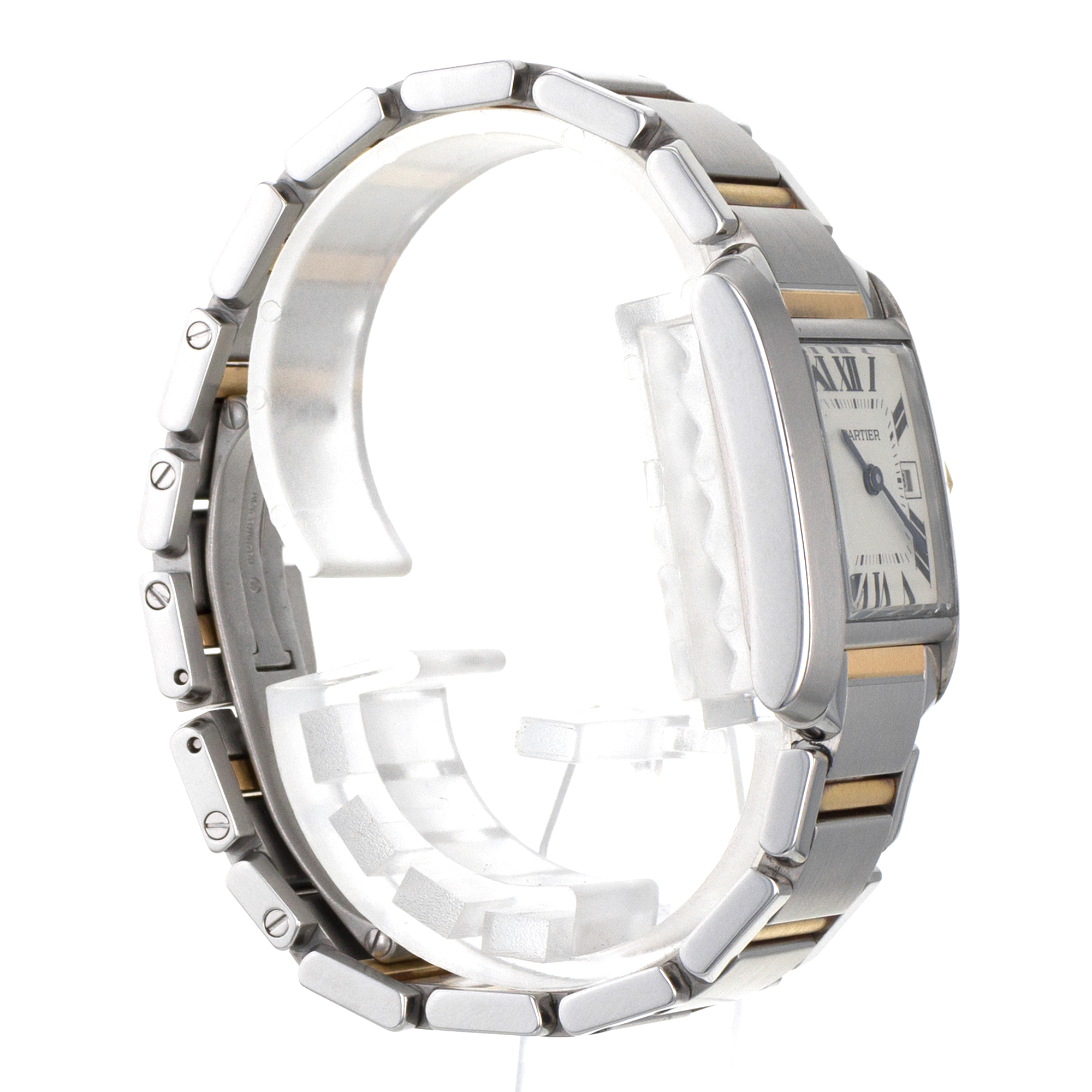 Cartier Tank Francaise W51012Q4 2465 25mm Medium Steel Yellow Gold Ladies Watch thumbnail 6