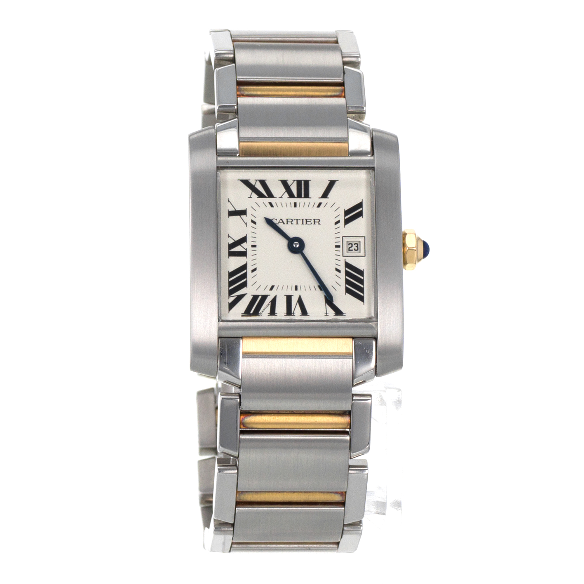 Cartier Tank Francaise W51012Q4 2465 25mm Medium Steel Yellow Gold Ladies Watch thumbnail 8