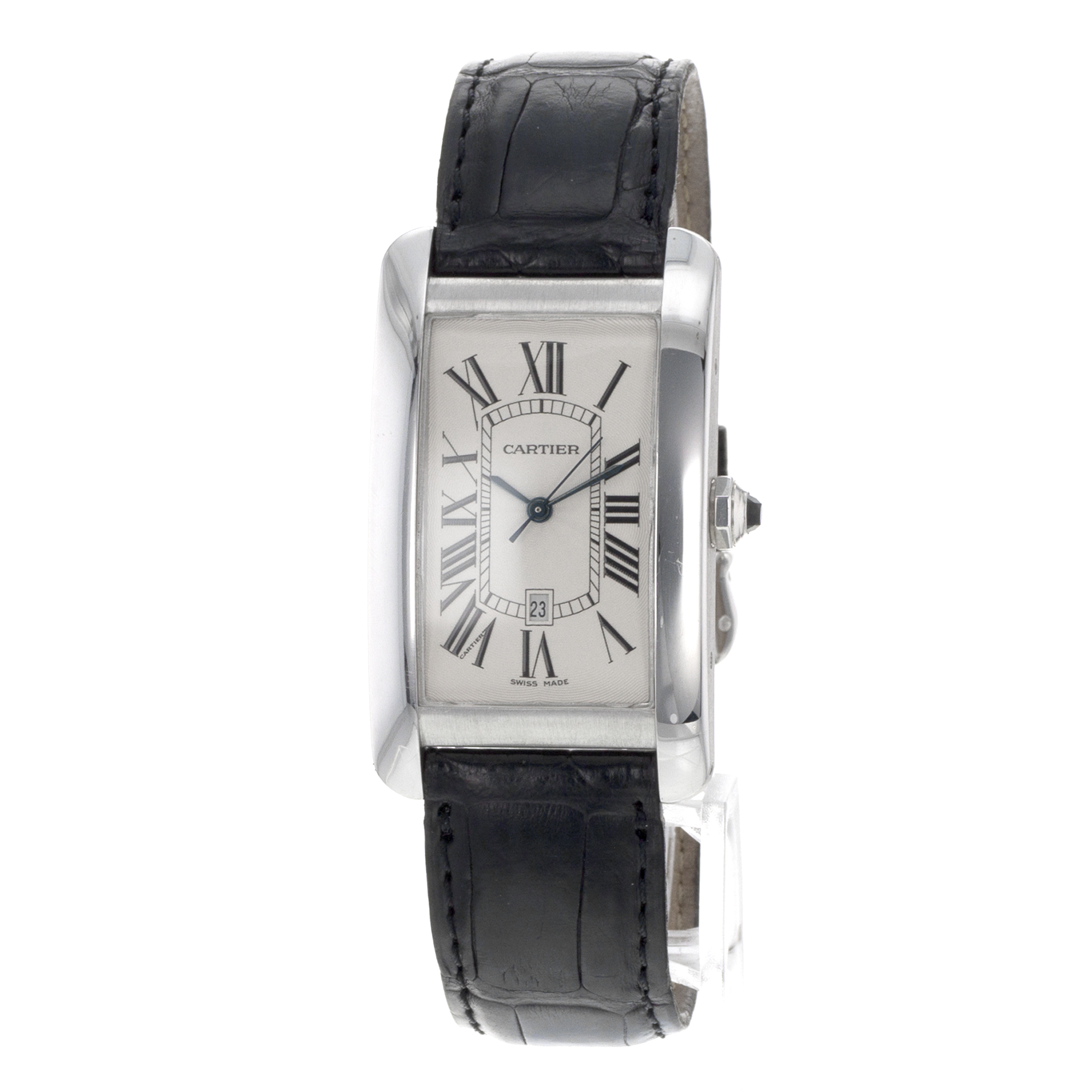 Cartier Tank Americaine W2603256 1741 26mm Large White Gold Automatic Mens Watch thumbnail 3