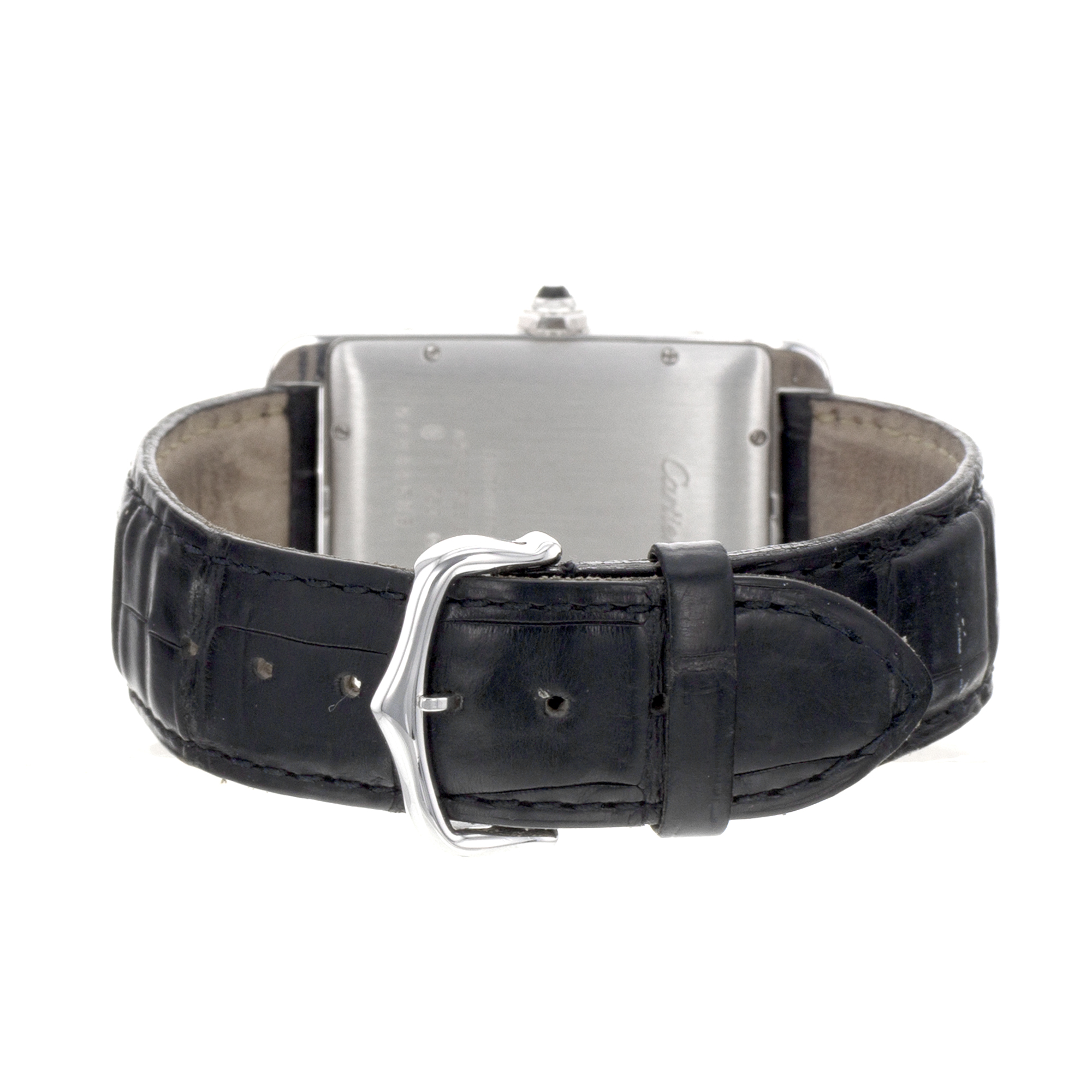 Cartier Tank Americaine W2603256 1741 26mm Large White Gold Automatic Mens Watch thumbnail 9