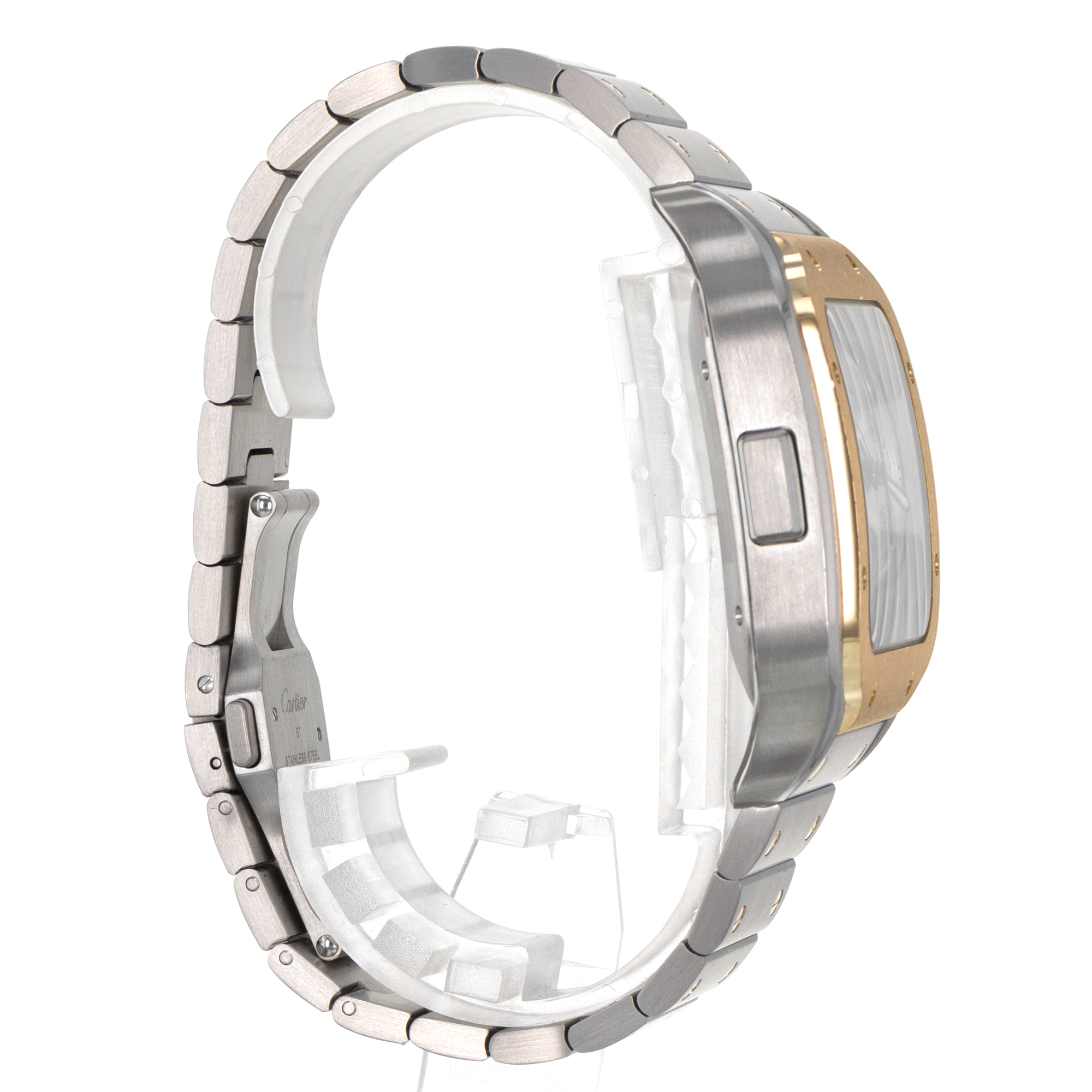 Cartier Santos W2SA0008 4183 Chronograph 43mm Steel Gold Automatic Mens Watch thumbnail 7