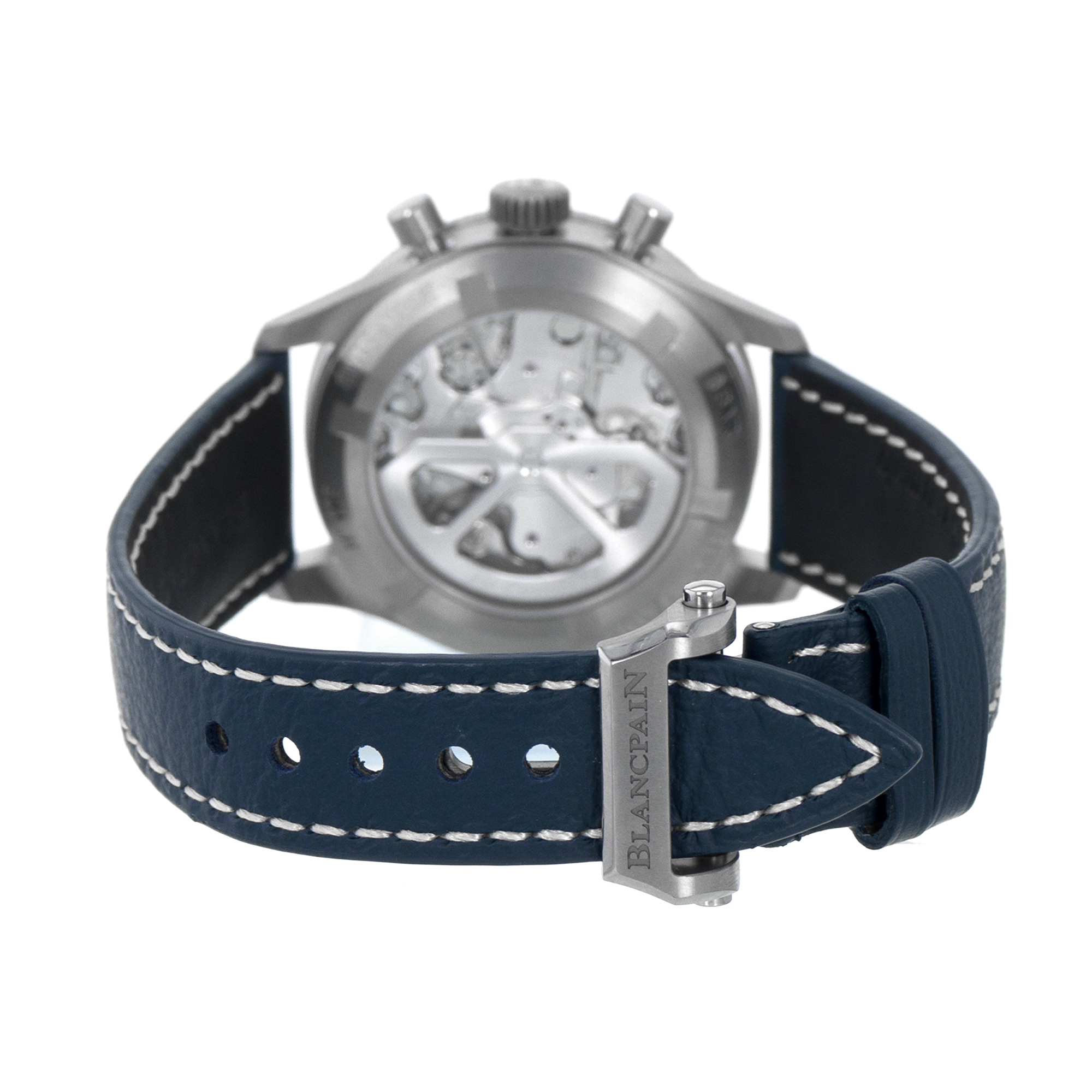 Blancpain Air Command AC03-12B40-63B 36mm Blue Chronograph Titanium Mens Watch thumbnail 10