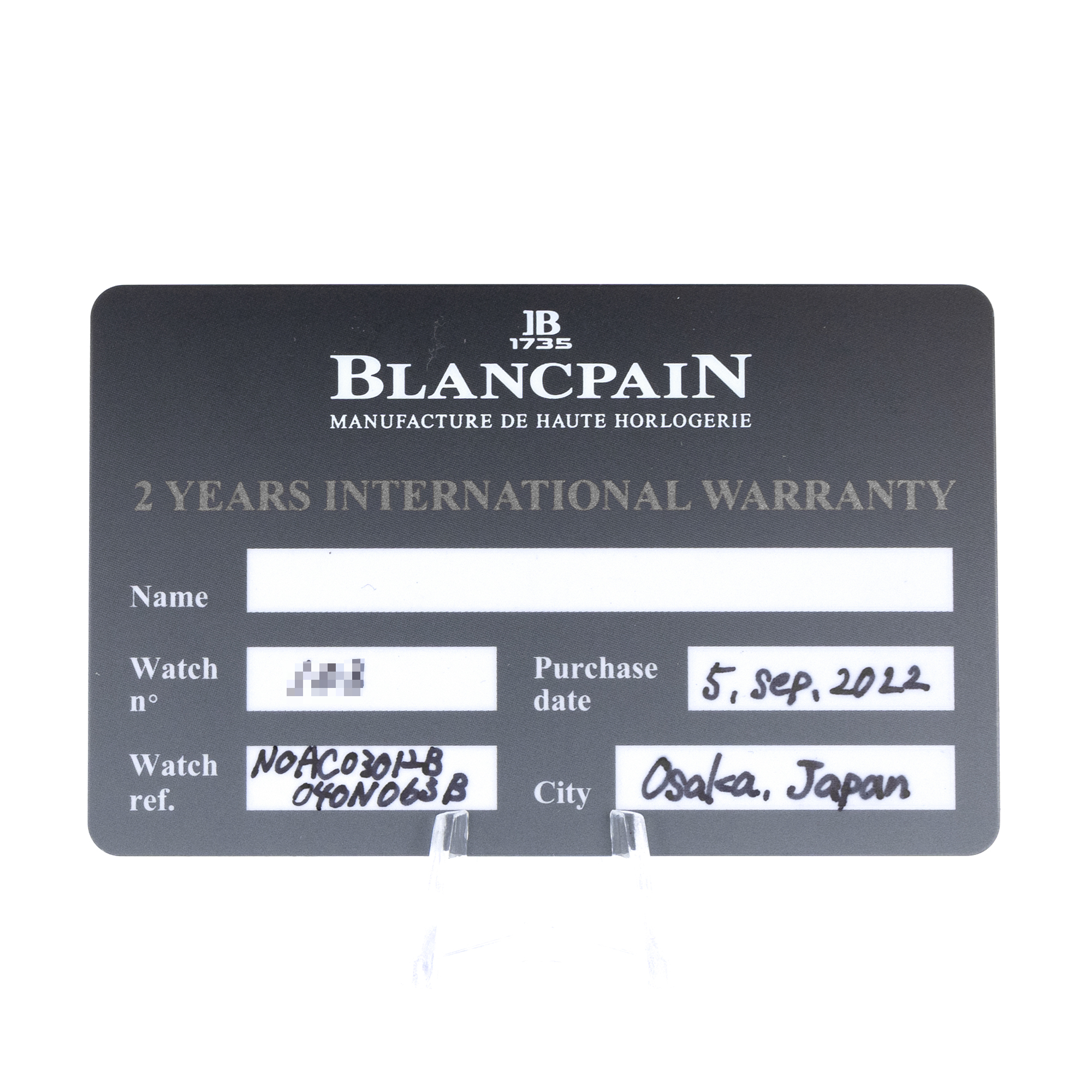 Blancpain Air Command AC03-12B40-63B 36mm Blue Chronograph Titanium Mens Watch thumbnail 12