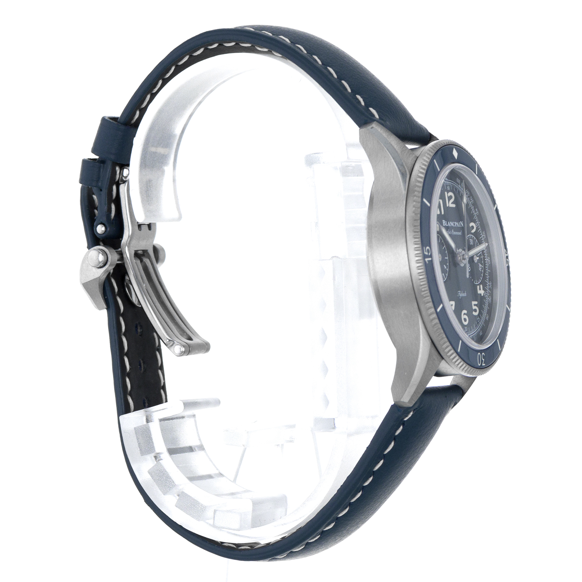 Blancpain Air Command AC03-12B40-63B 36mm Blue Chronograph Titanium Mens Watch thumbnail 7