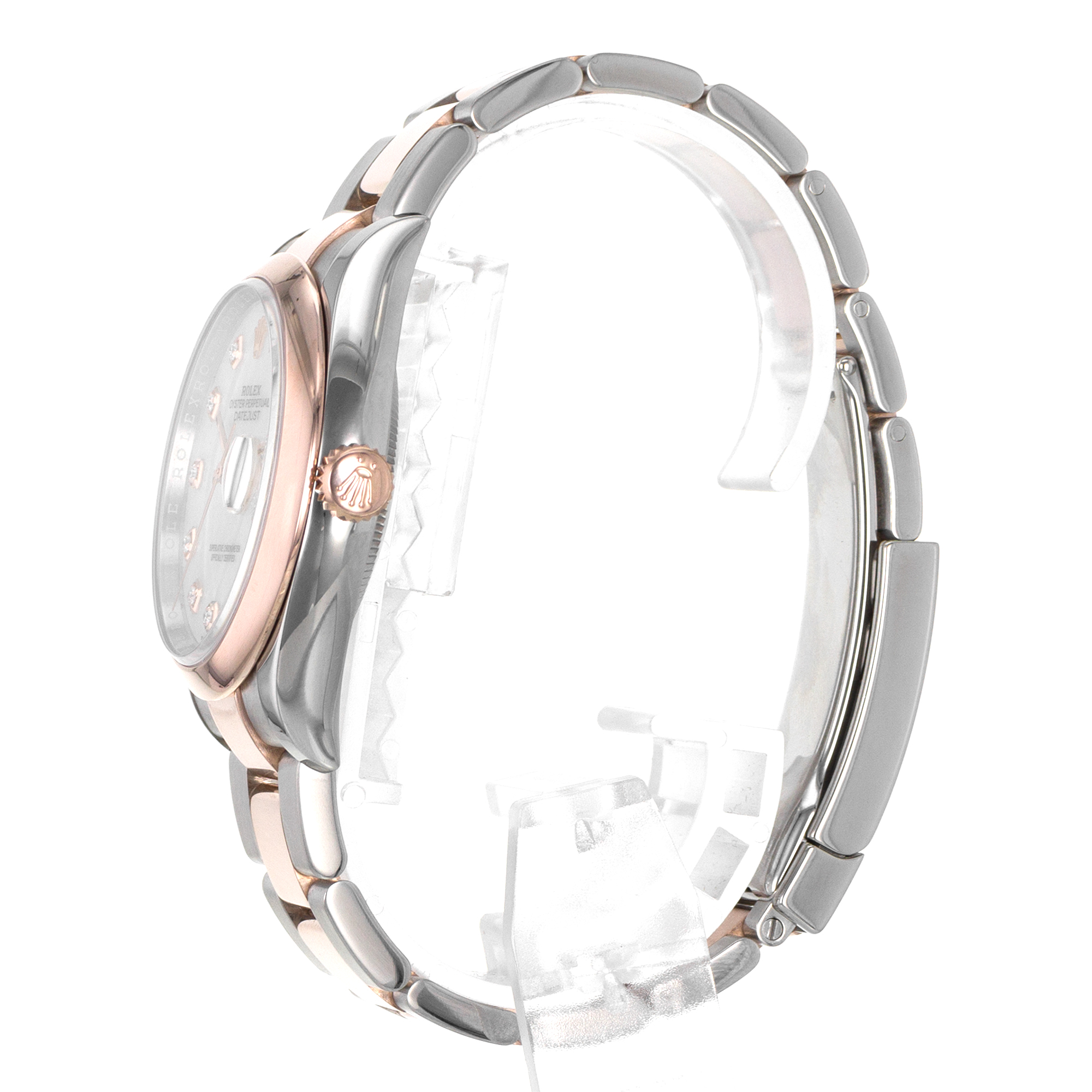 Rolex Datejust 36 126201 Diamond Mother of Pearl Steel 18k Rose Mens Watch 2018 thumbnail 6