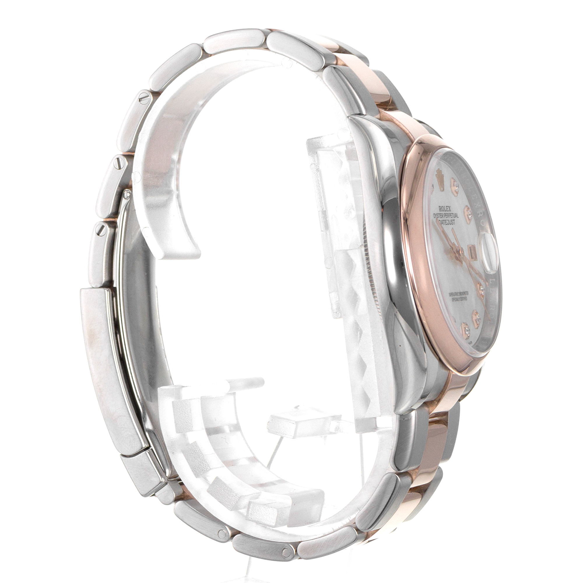 Rolex Datejust 36 126201 Diamond Mother of Pearl Steel 18k Rose Mens Watch 2018 thumbnail 7