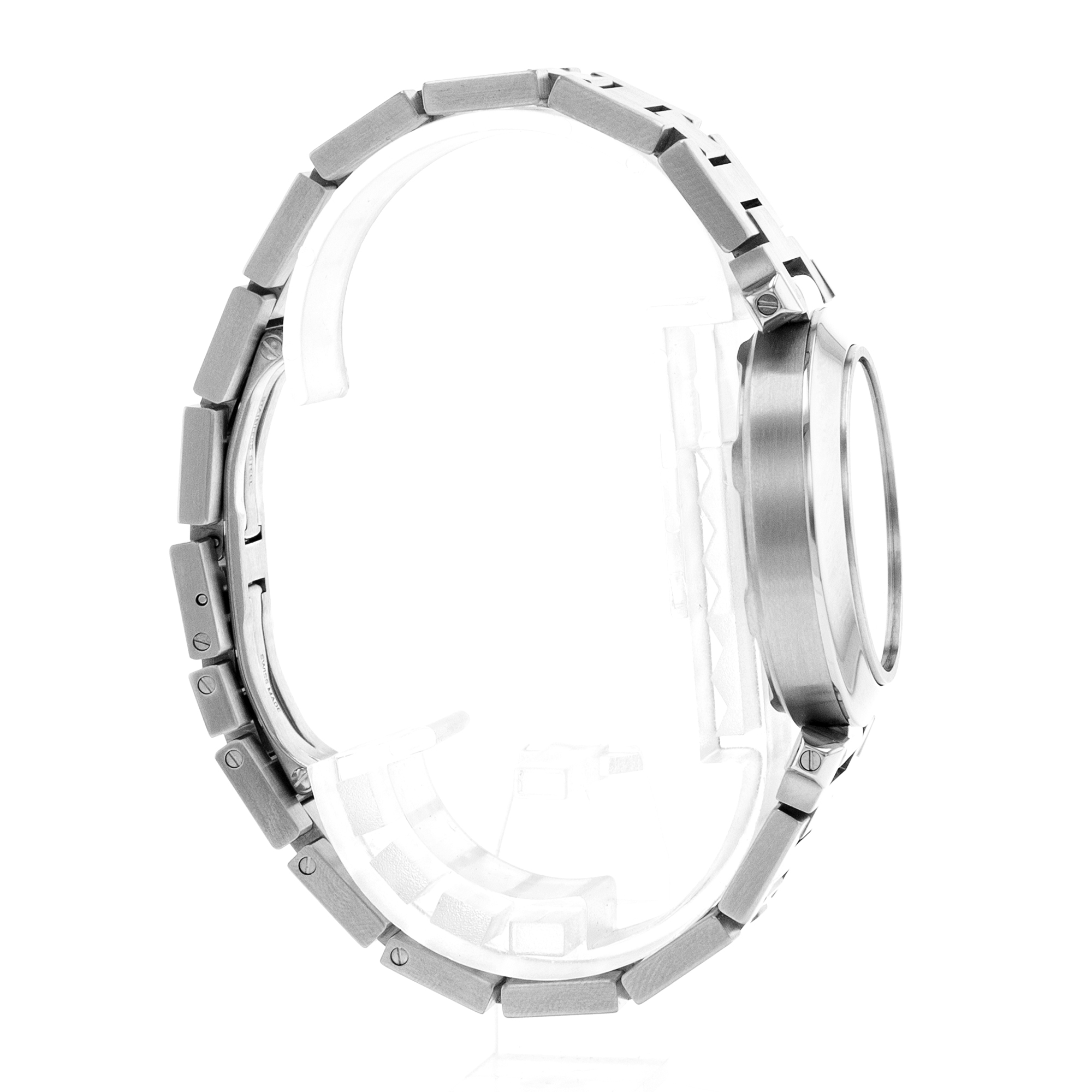 Cartier Pasha W31074M7 2324 35mm White Arabic Steel Smooth Automatic Mens Watch thumbnail 6