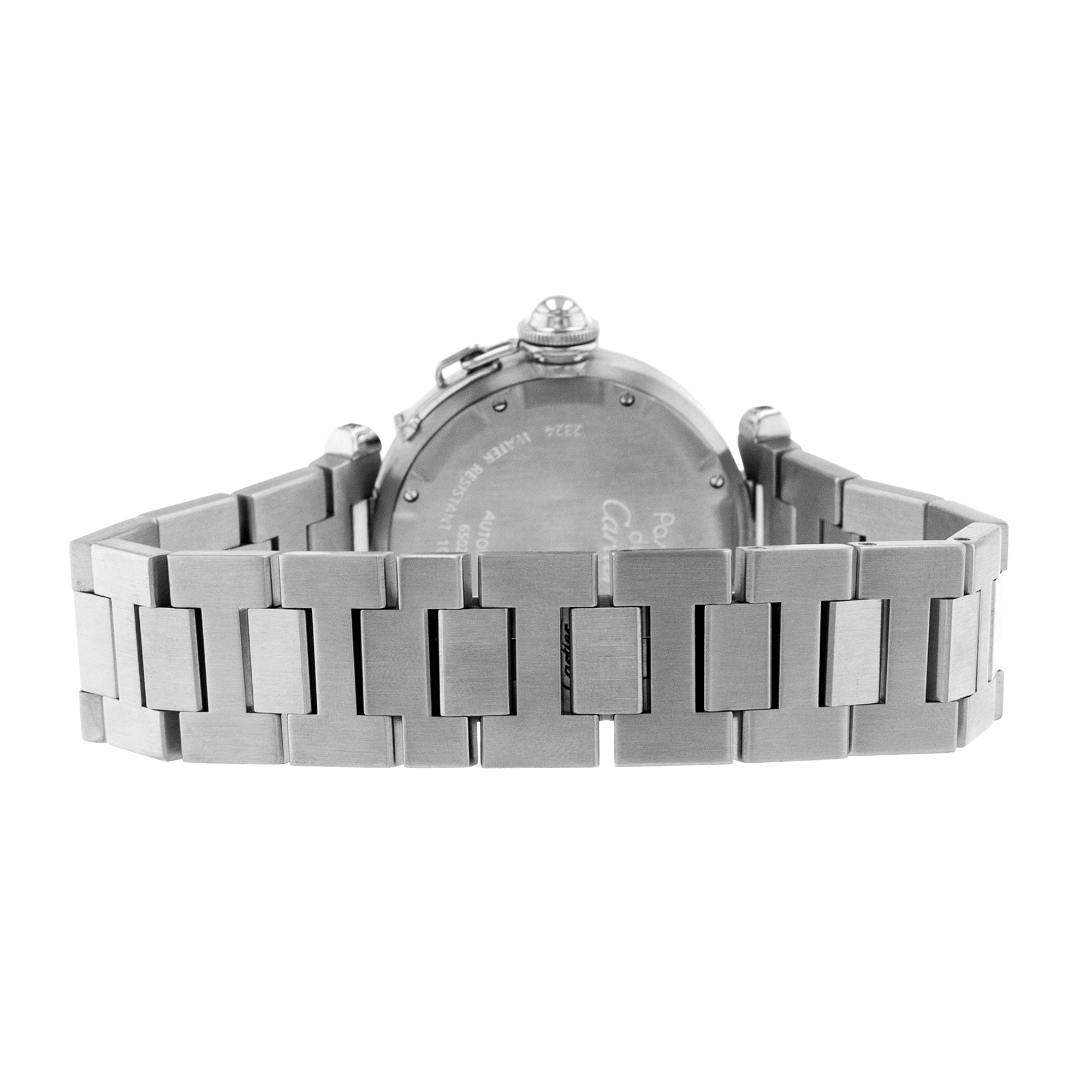 Cartier Pasha W31074M7 2324 35mm White Arabic Steel Smooth Automatic Mens Watch thumbnail 9