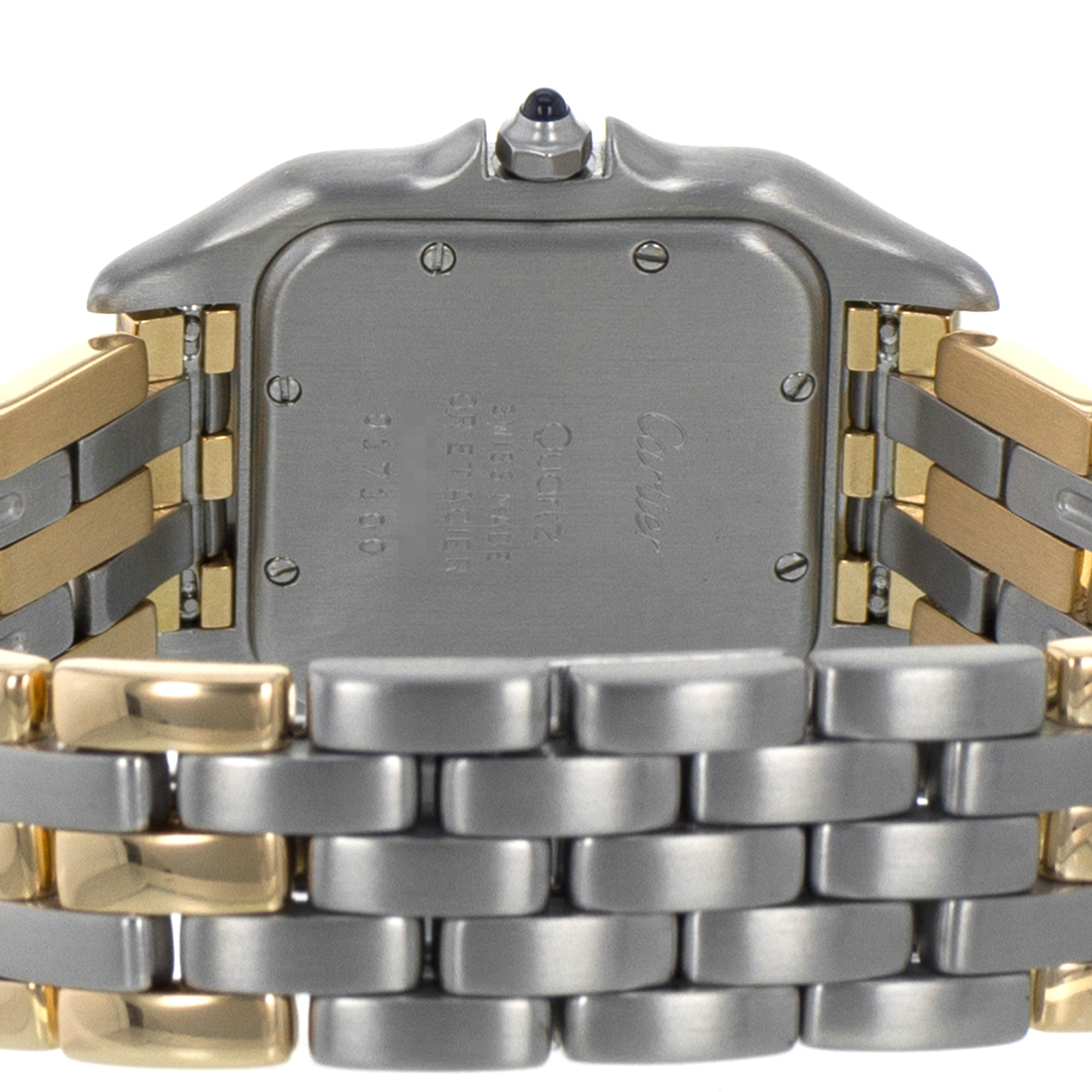 Cartier Panther W25028B8 187949 Medium 27mm Steel Yellow Gold 3 Row Mens Watch thumbnail 10