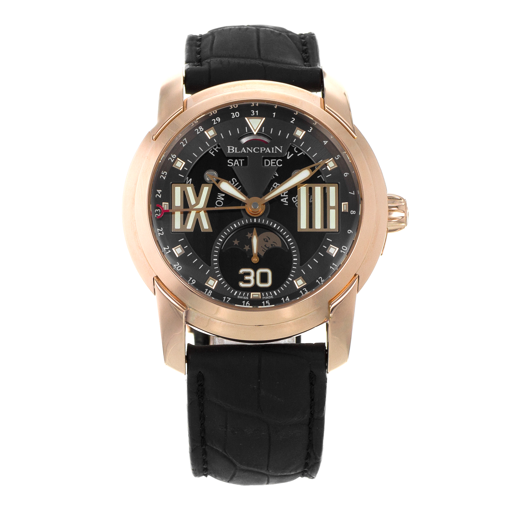 Blancpain L-Evolution 8866-3630-53B 43mm Moon Phase 18k Rose Gold Mens Watch thumbnail 2