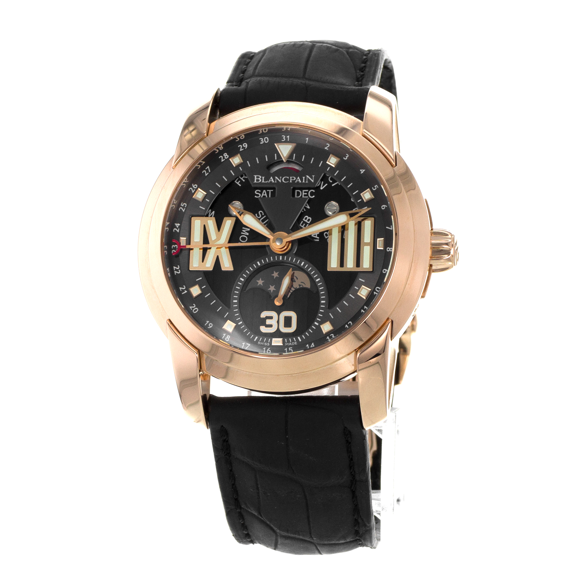 Blancpain L-Evolution 8866-3630-53B 43mm Moon Phase 18k Rose Gold Mens Watch thumbnail 4