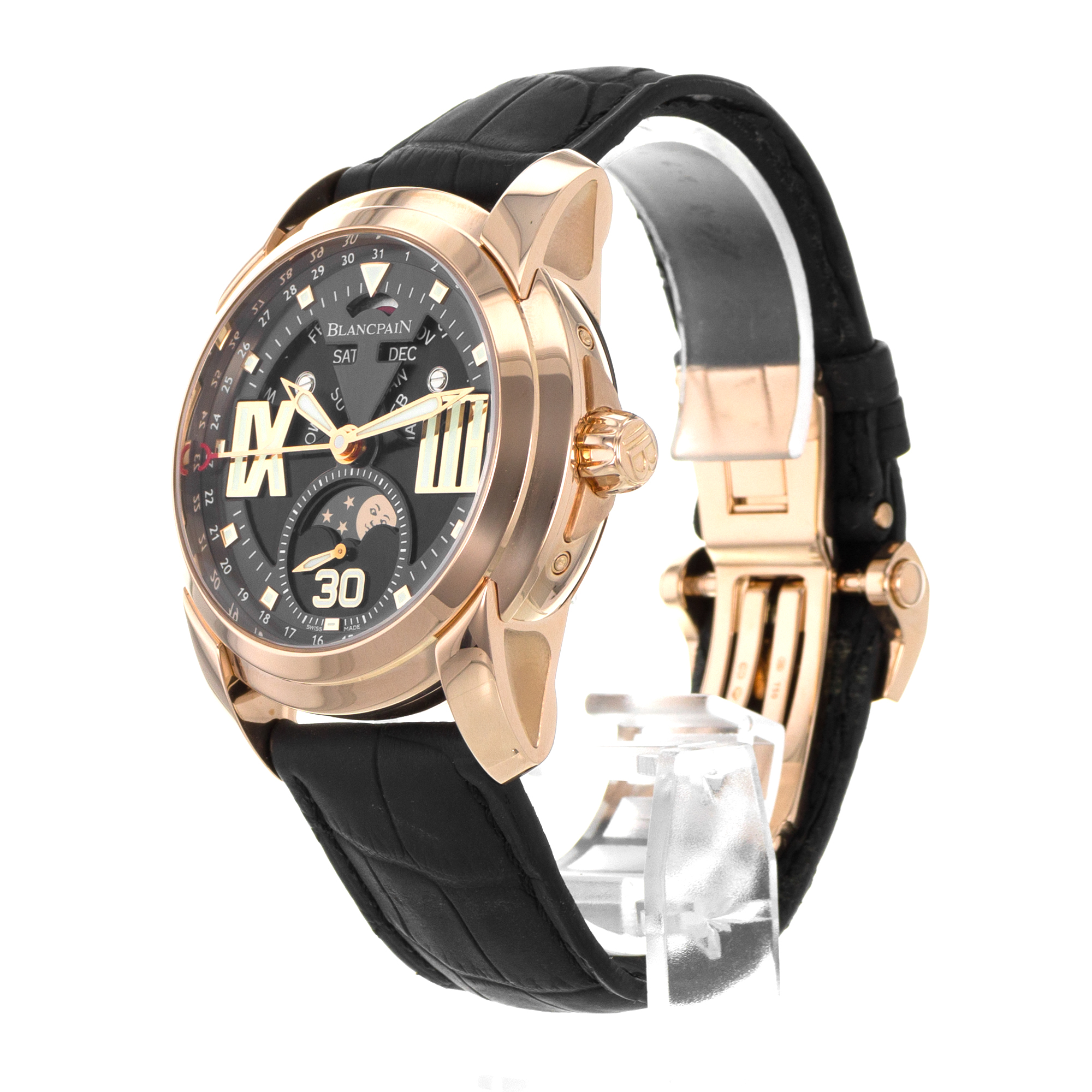 Blancpain L-Evolution 8866-3630-53B 43mm Moon Phase 18k Rose Gold Mens Watch thumbnail 5