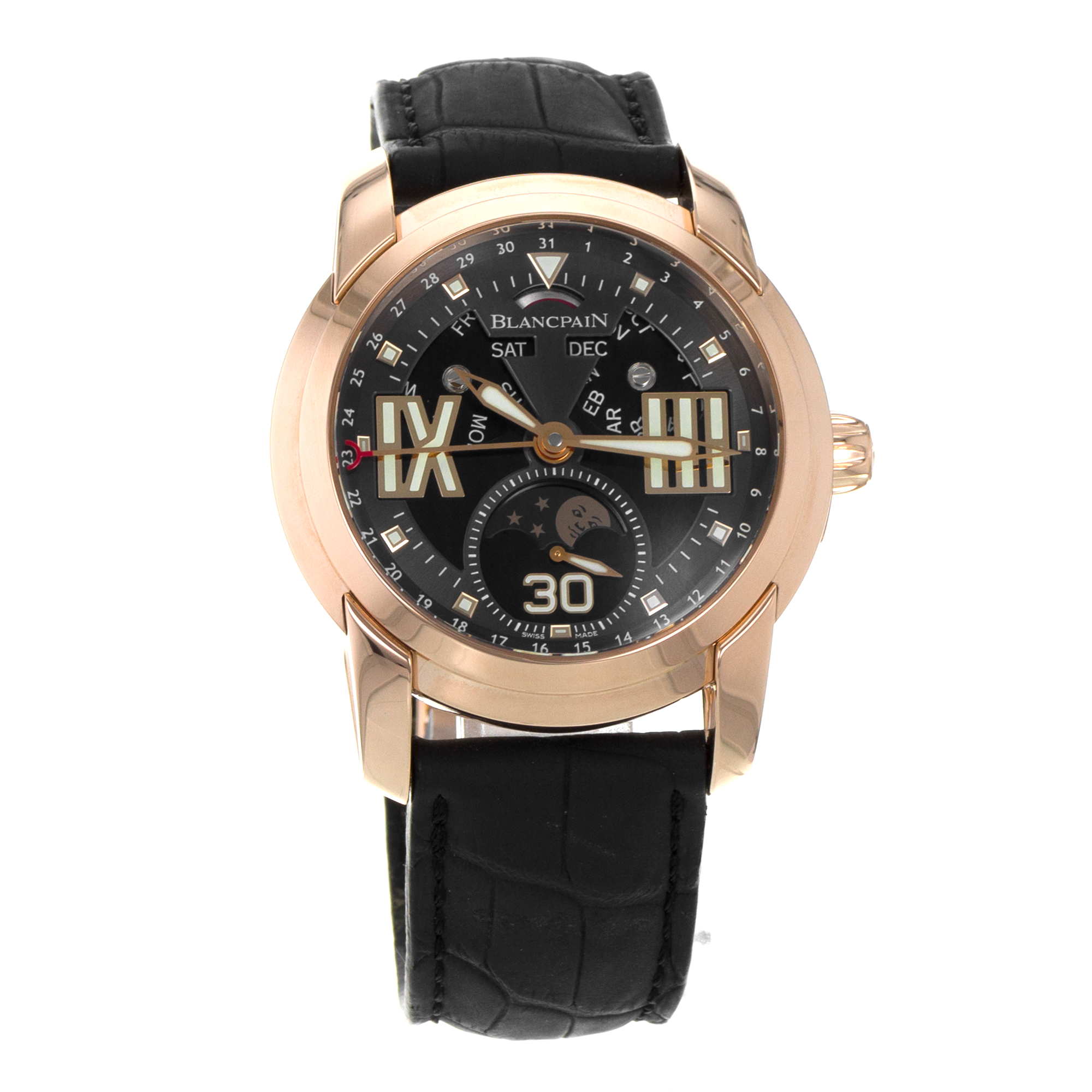 Blancpain L-Evolution 8866-3630-53B 43mm Moon Phase 18k Rose Gold Mens Watch thumbnail 9