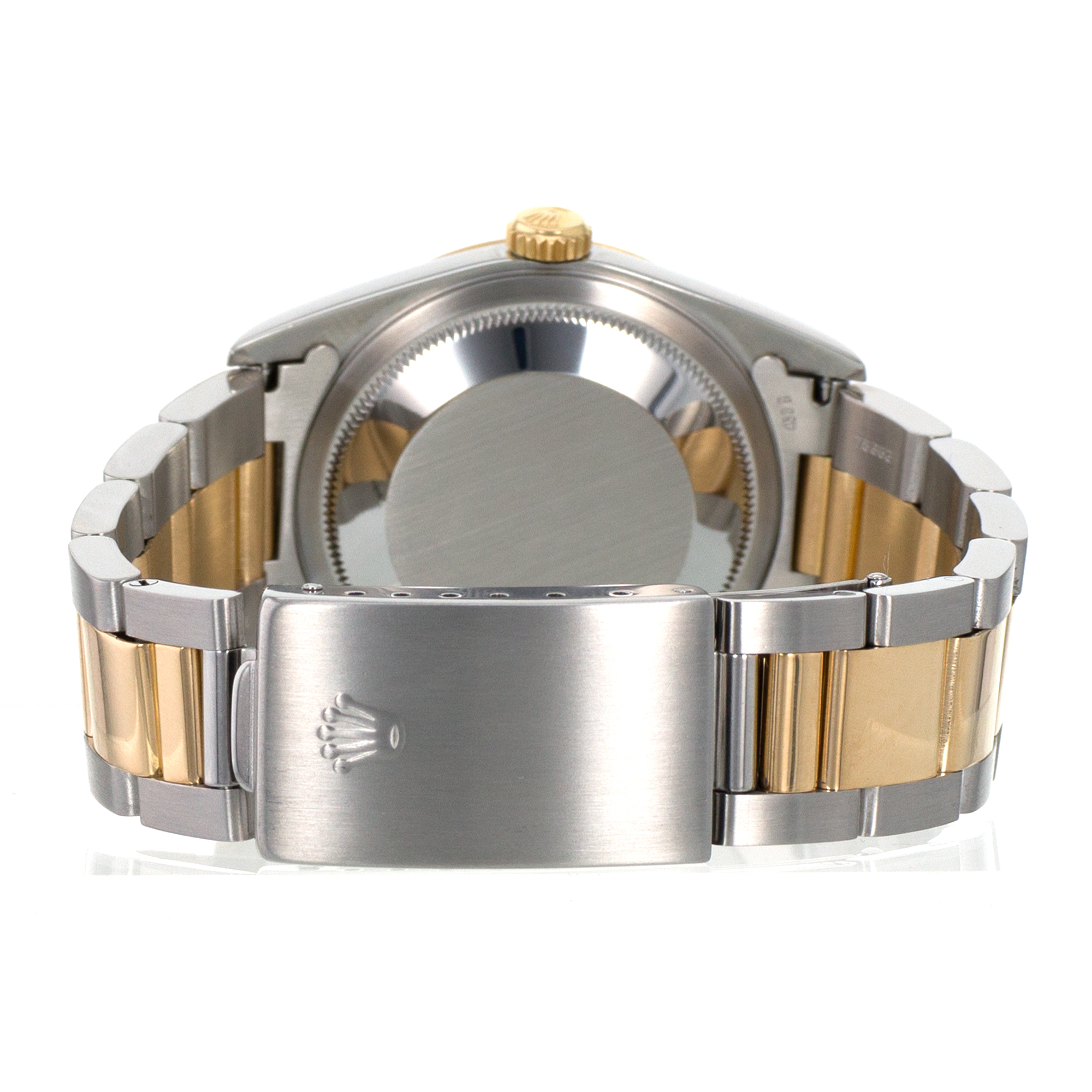 Rolex Datejust 36 16203 Blue Vignette Diamond Steel Yellow Gold Mens Watch 1995 thumbnail 10