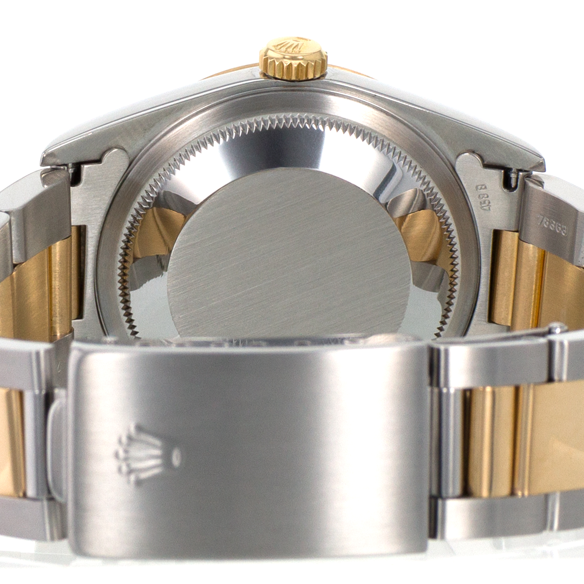 Rolex Datejust 36 16203 Blue Vignette Diamond Steel Yellow Gold Mens Watch 1995 thumbnail 11