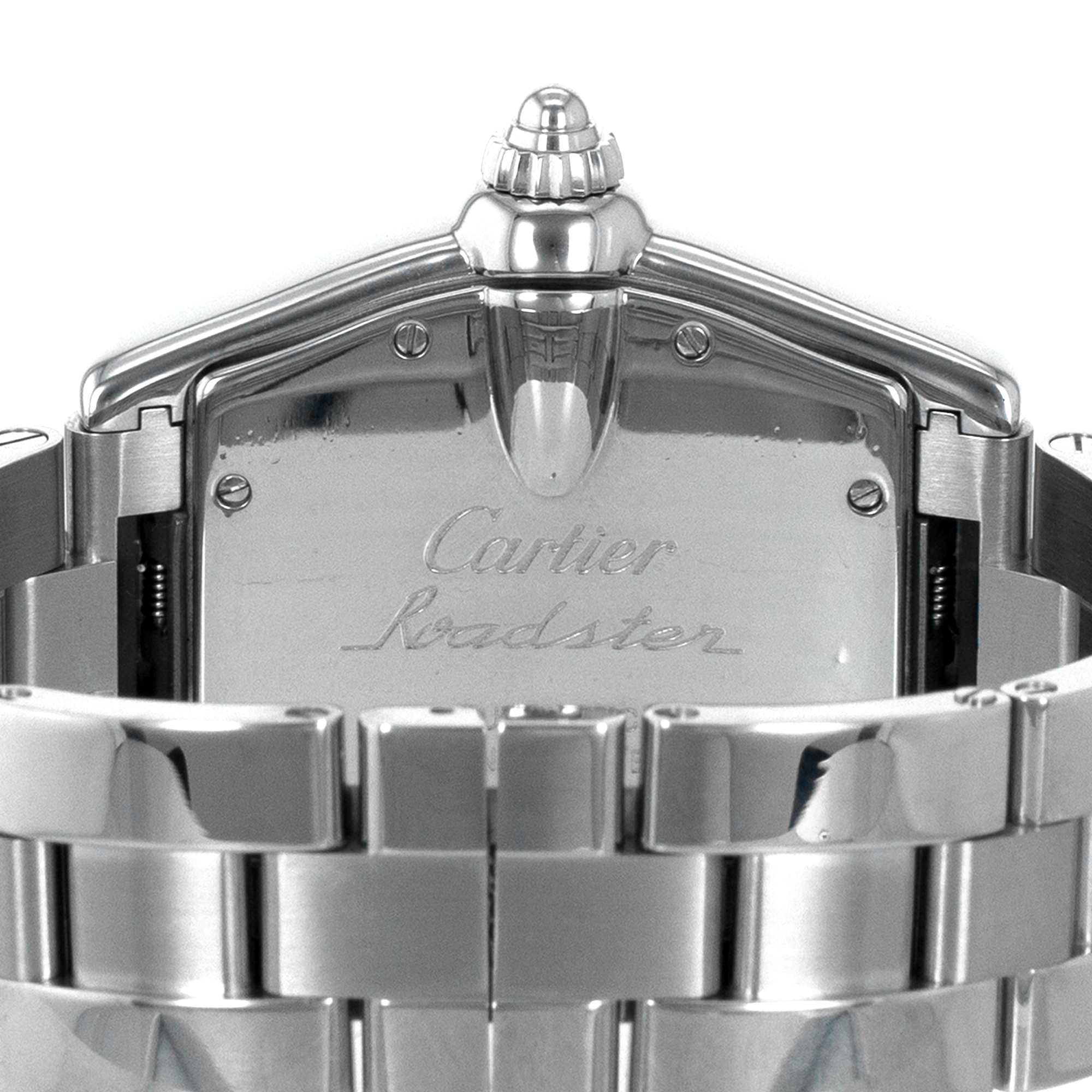 Cartier Roadster W62025V3 2510 Large 37mm Silver Roman Automatic Mens Watch thumbnail 10