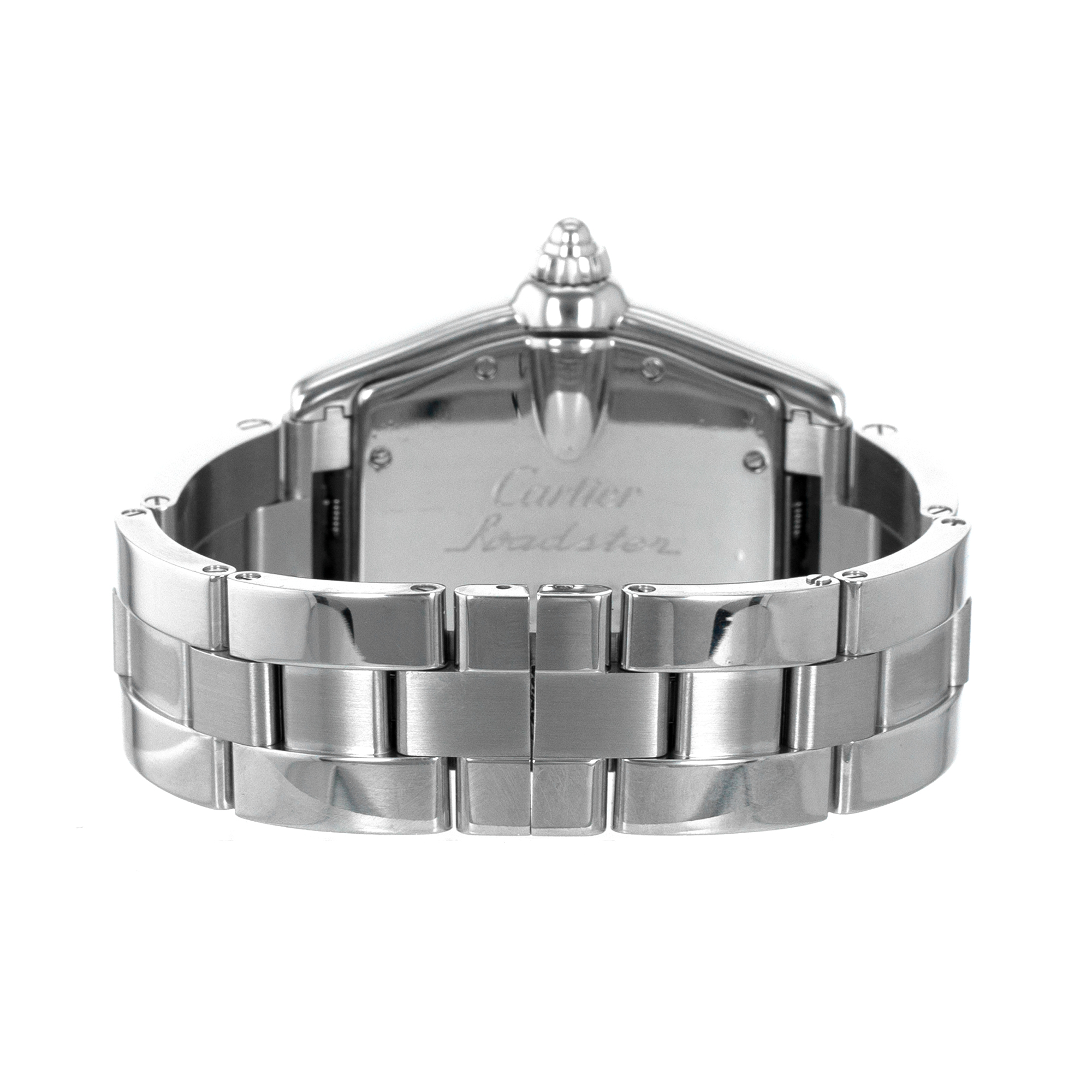 Cartier Roadster W62025V3 2510 Large 37mm Silver Roman Automatic Mens Watch thumbnail 9