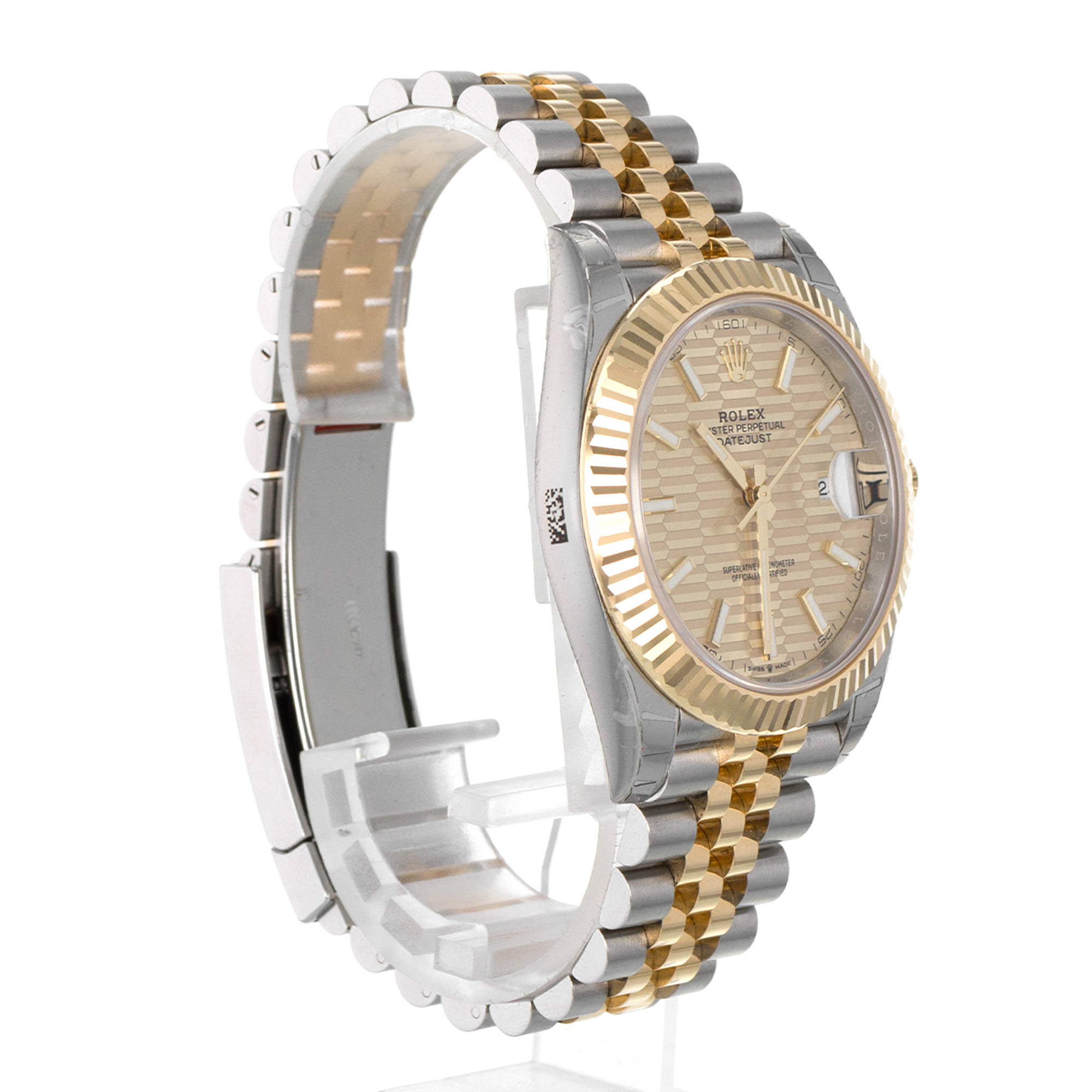 Rolex Datejust 41 126333 Flutied Motif Dial Yellow Gold Jubilee Mens Watch thumbnail 7