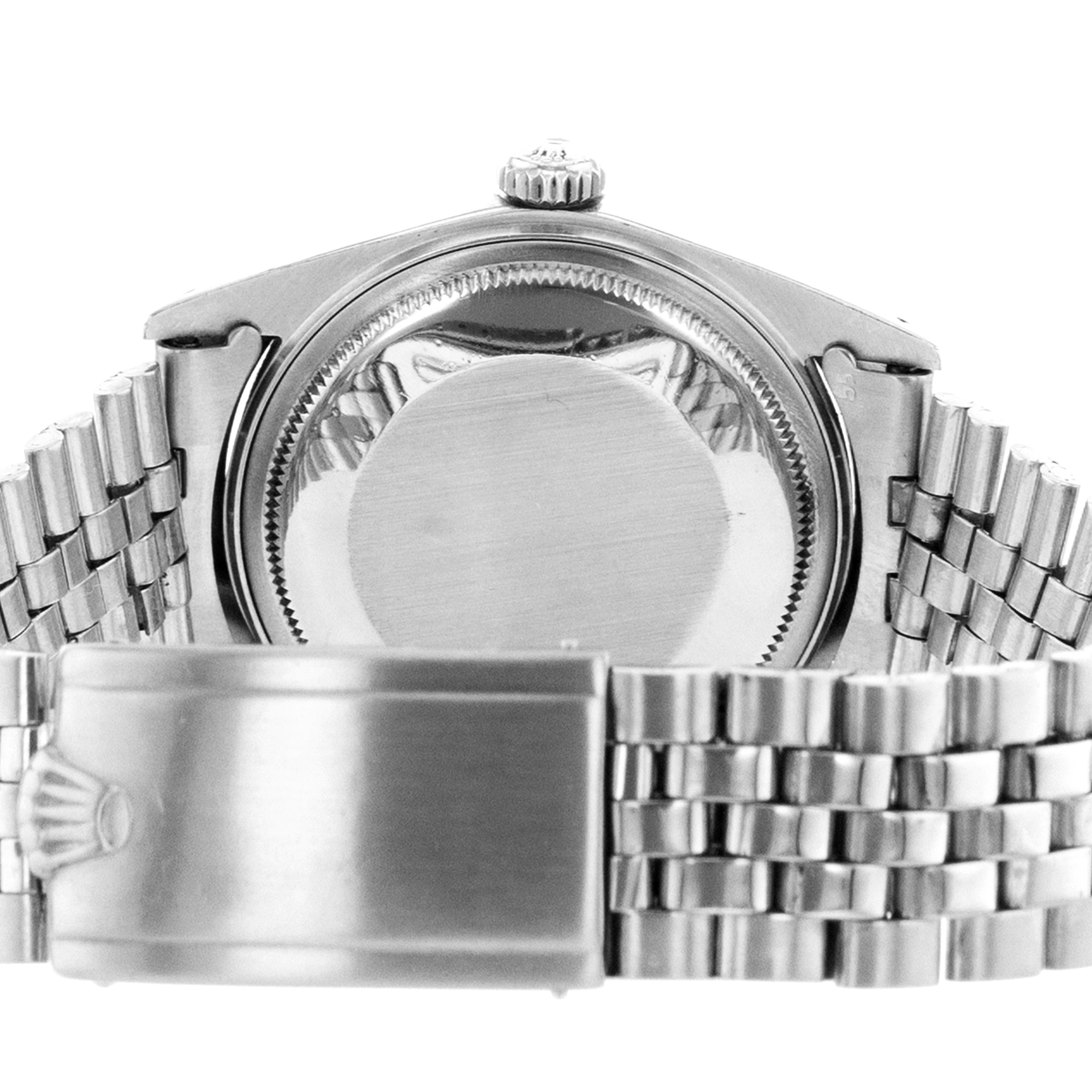 Rolex Datejust 36 1601 Vintage Linen Silver Index Steel Jubilee Mens Watch thumbnail 10