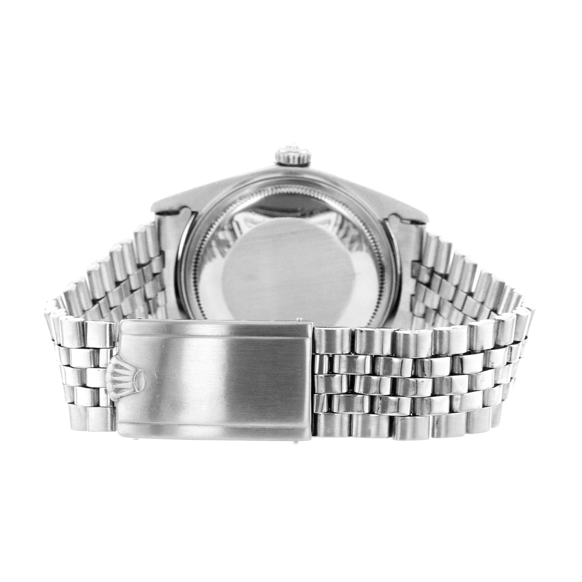 Rolex Datejust 36 1601 Vintage Linen Silver Index Steel Jubilee Mens Watch thumbnail 9