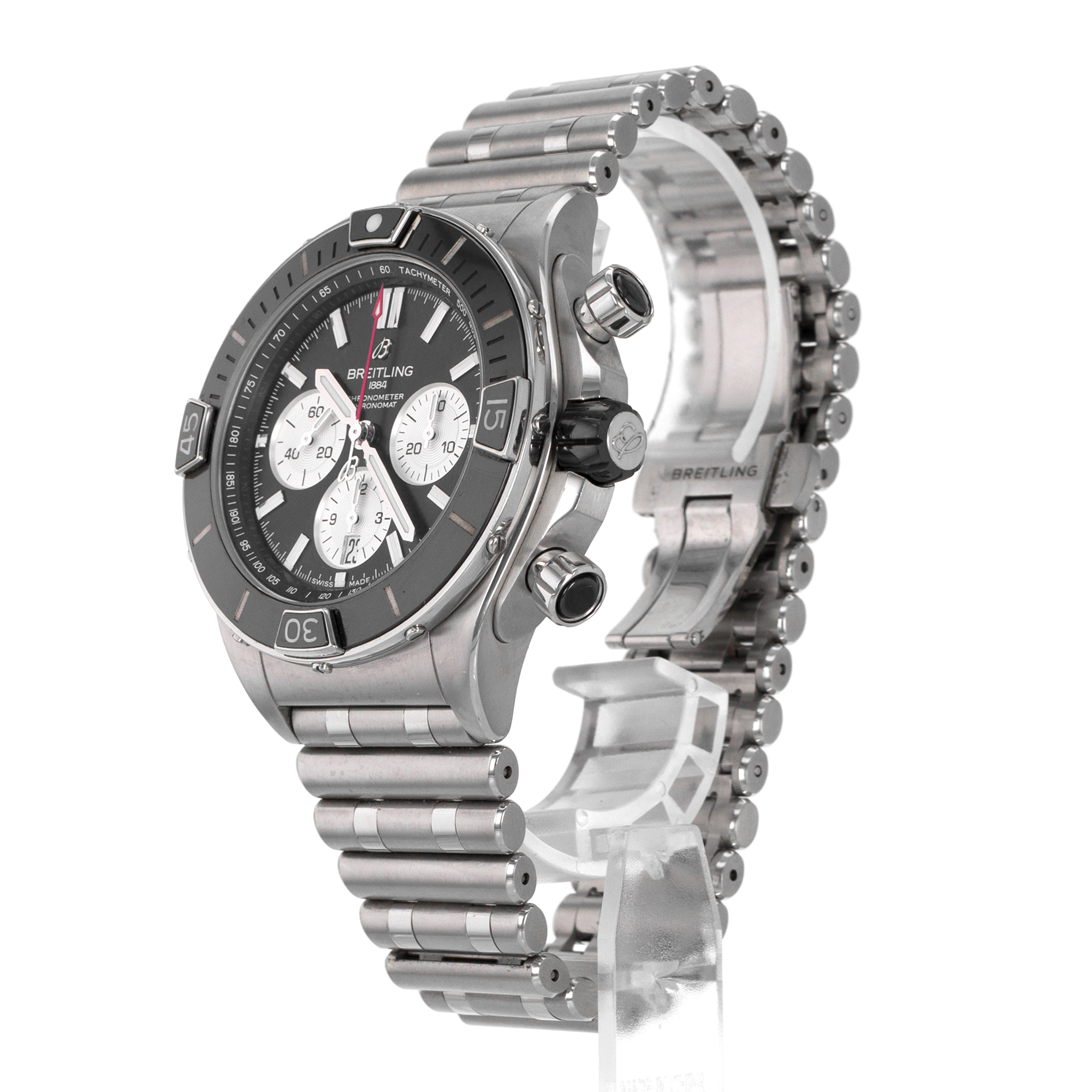 Breitling Chronomat AB0136251B1A1 44mm Black Ceramic Chronograph Mens Watch 2022 thumbnail 5
