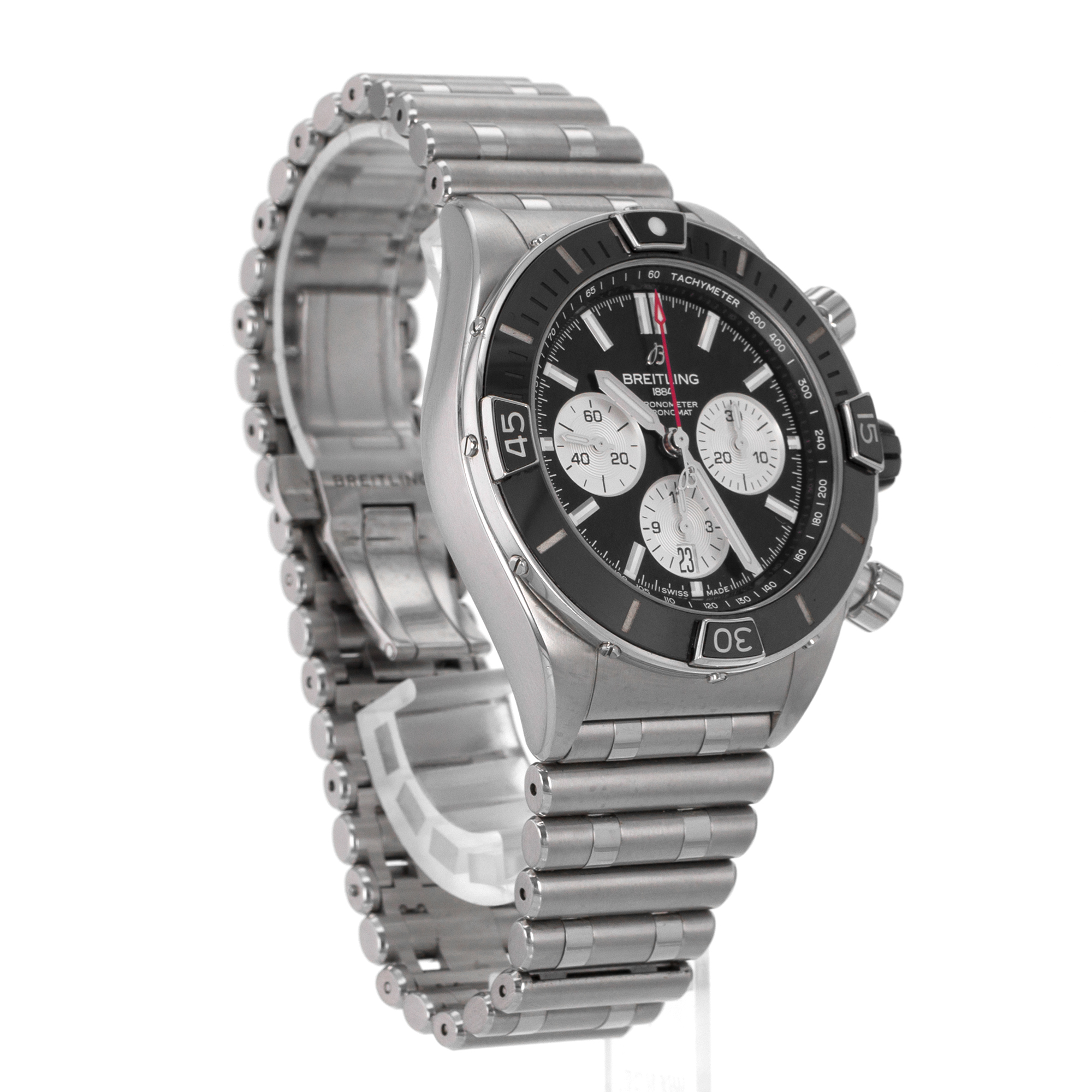 Breitling Chronomat AB0136251B1A1 44mm Black Ceramic Chronograph Mens Watch 2022 thumbnail 8